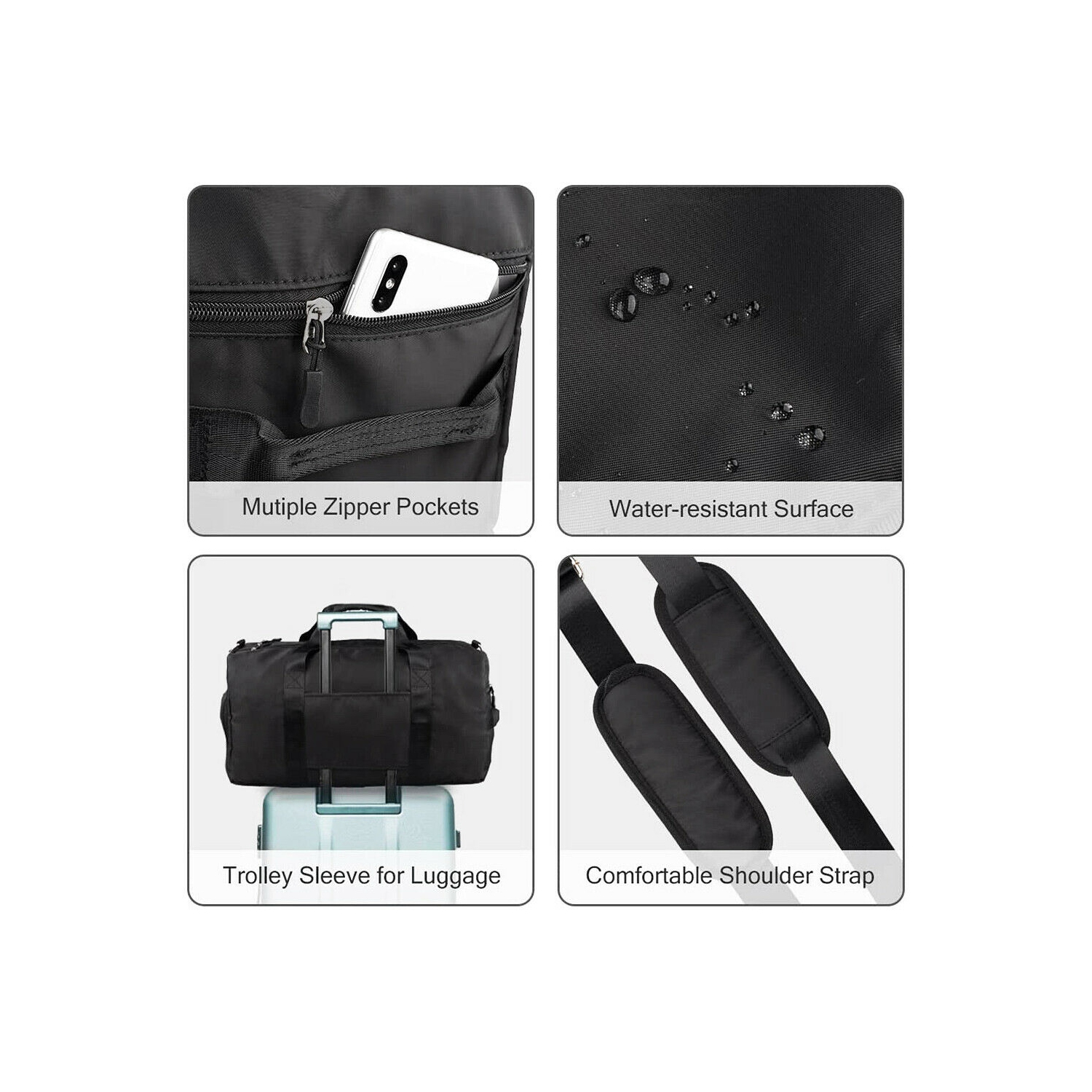 Sac de sport avec ensemble de natation [lunettes étanches et antibuée et caleçon à séchage rapide]