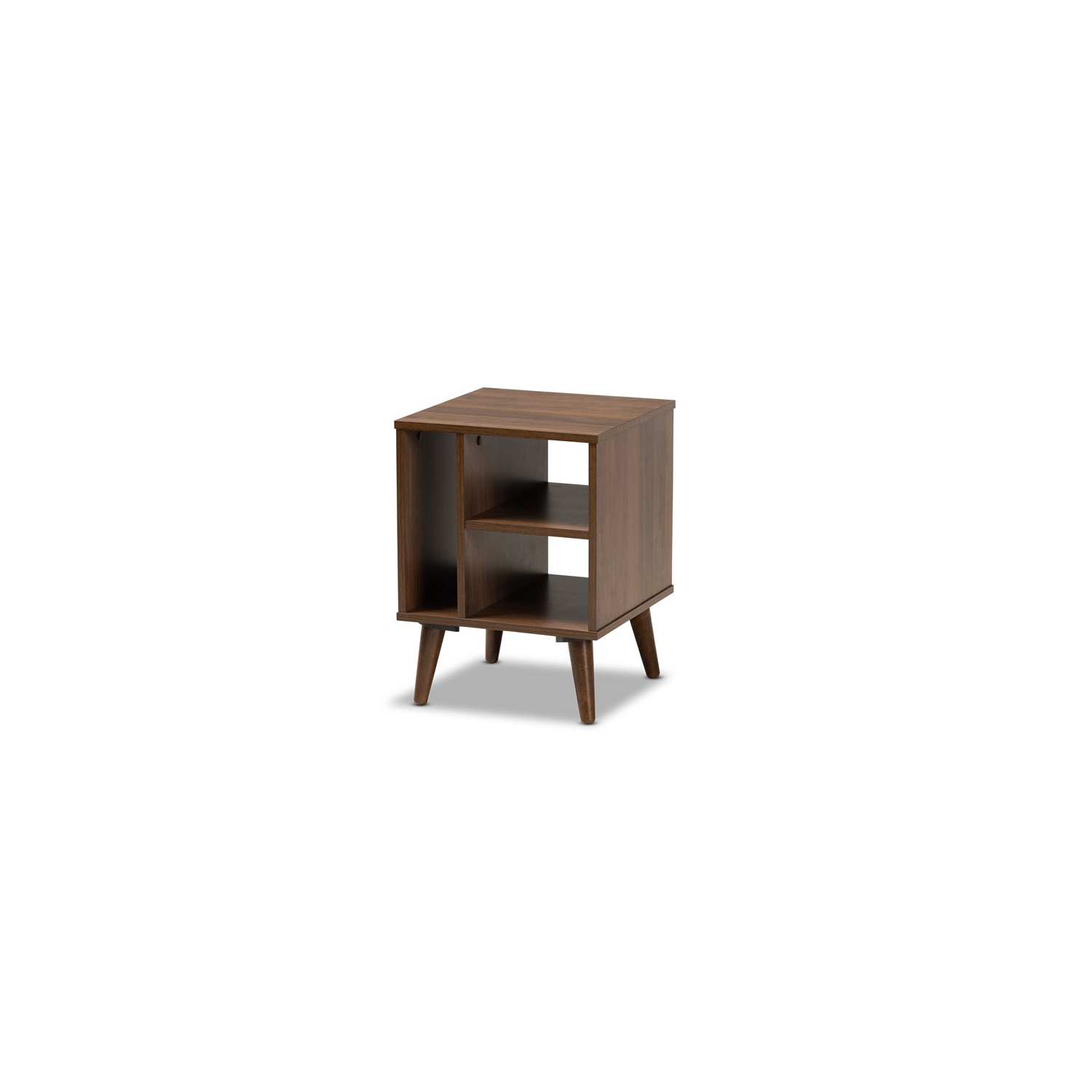 Baxton Studio Sami Brown Finished Wood End Table