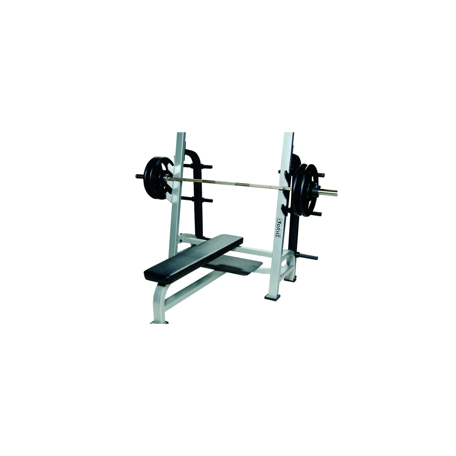 YORK FITNESS - STS Olympic Flat Bench w/ Gun Racks