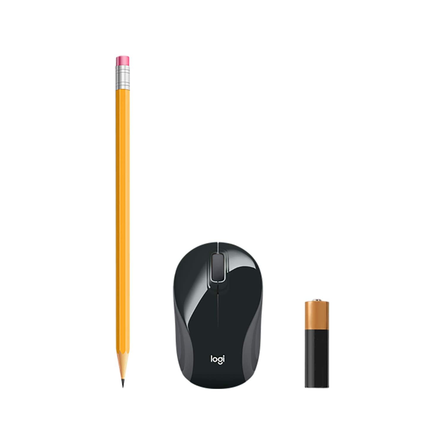 Remis à neuf - Souris sans fil portative miniature M187 de Logitech pour portables