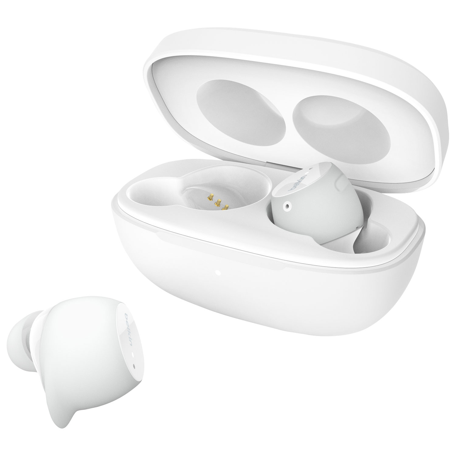 Écouteurs boutons 100 % sans fil à suppression du bruit SoundForm Immerse de Belkin - Blanc