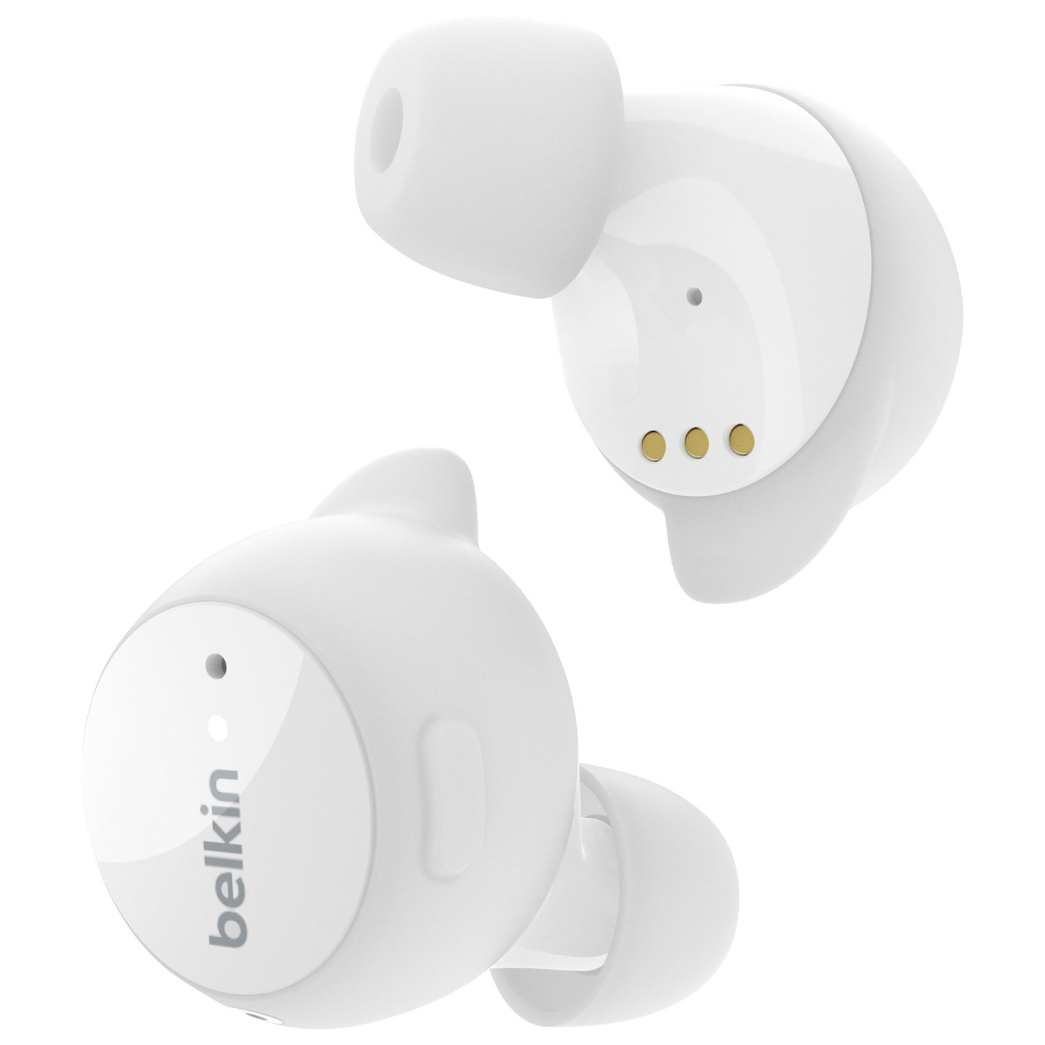 Écouteurs boutons 100 % sans fil à suppression du bruit SoundForm Immerse de Belkin - Blanc