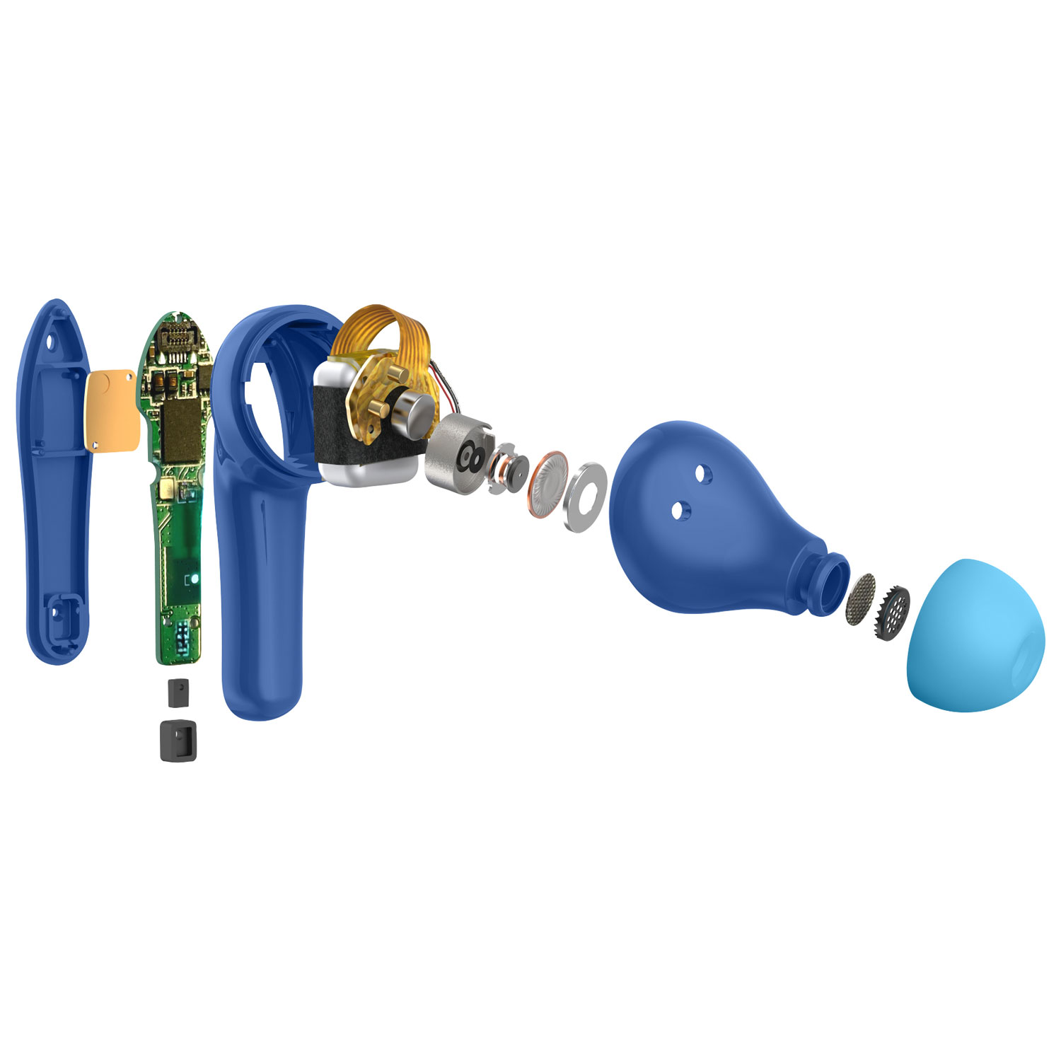 Écouteurs boutons 100 % sans fil à isolation sonore pour enfants SoundForm Nano de Belkin - Bleu