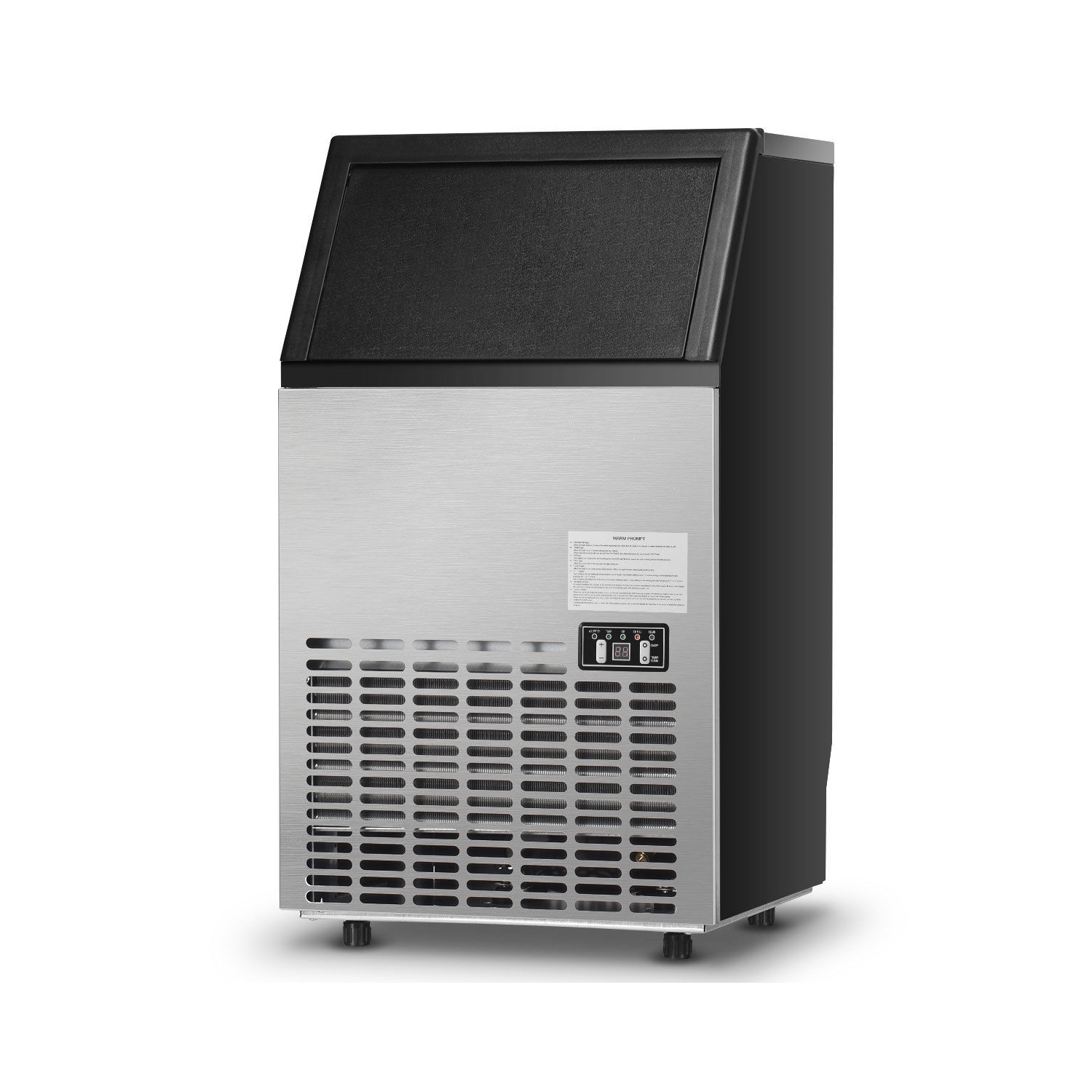 Portable Built-In Stainless Steel Ice Maker, Commercial Grade for High-Capacity Use