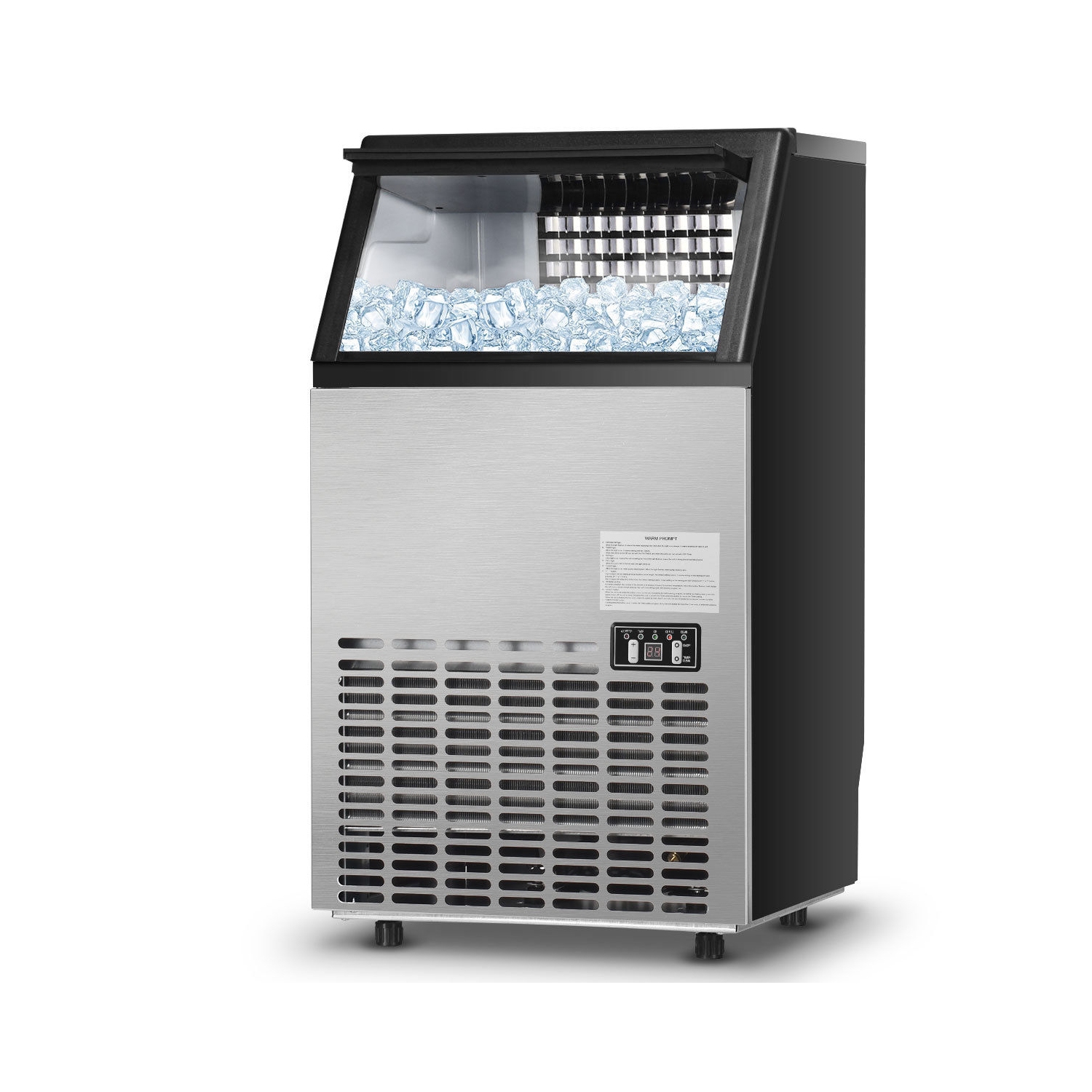 Portable Built-In Stainless Steel Ice Maker, Commercial Grade for High-Capacity Use