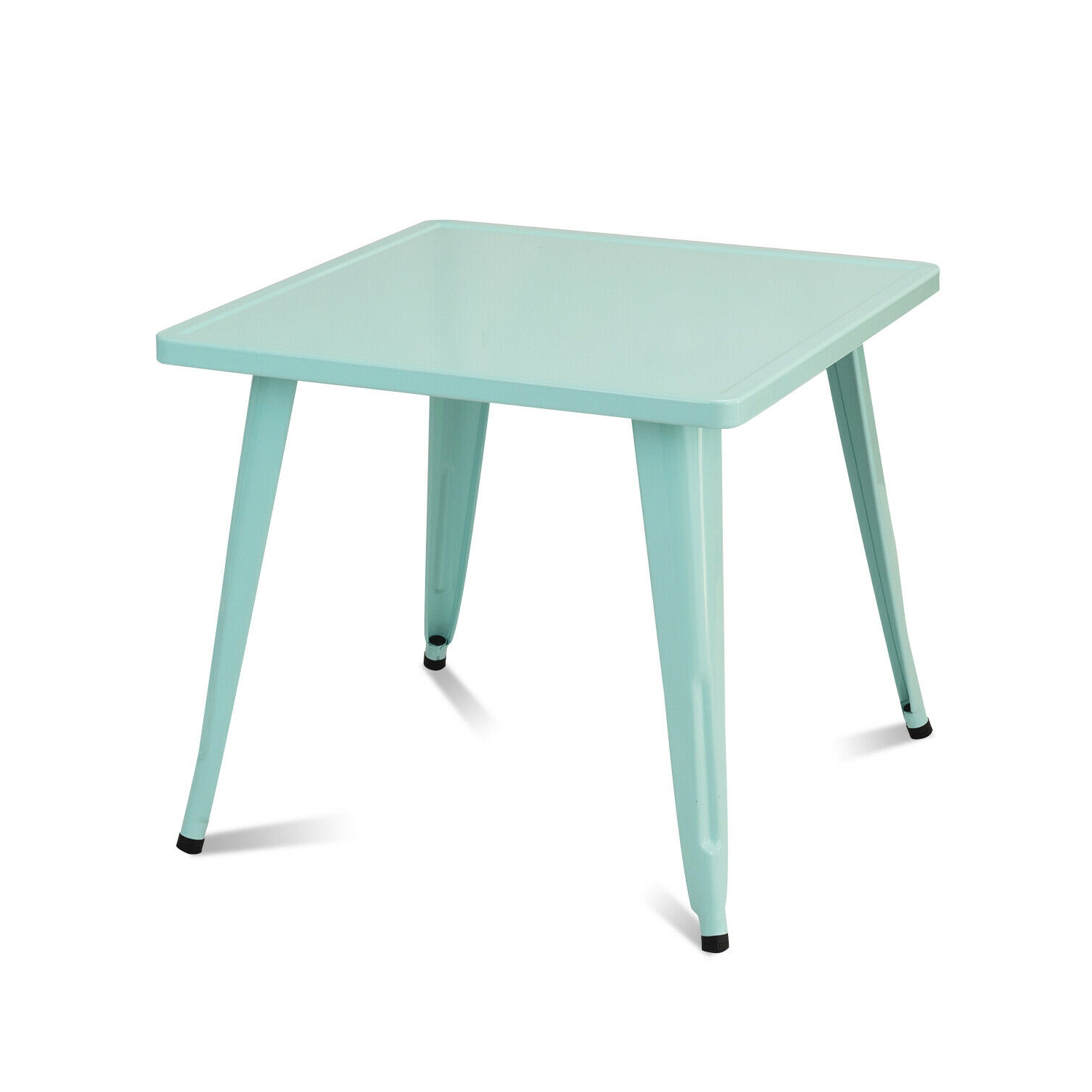 Table d’activités d’apprentissage carrée en acier de 27 po pour enfants - Bleu