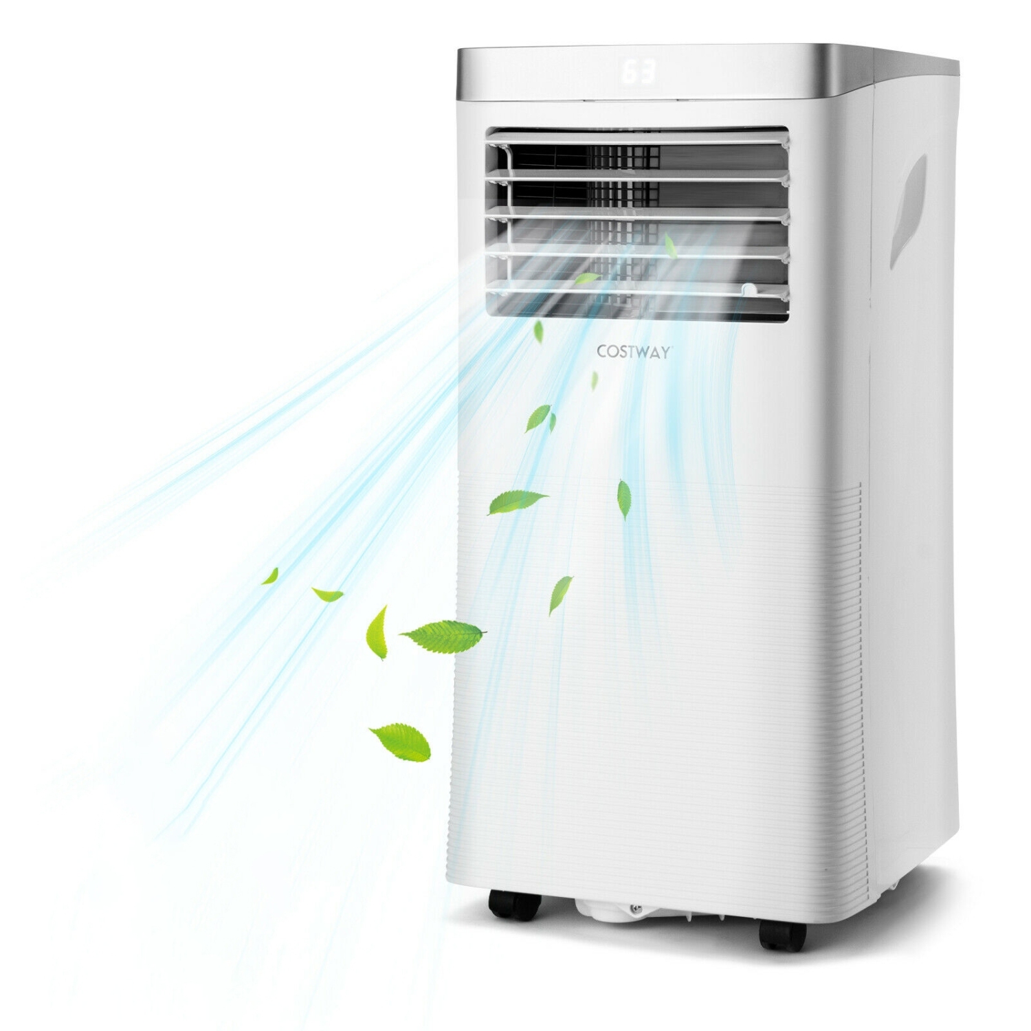 10000BTU 3-in-1 Portable Air Conditioner with Remote Control-White