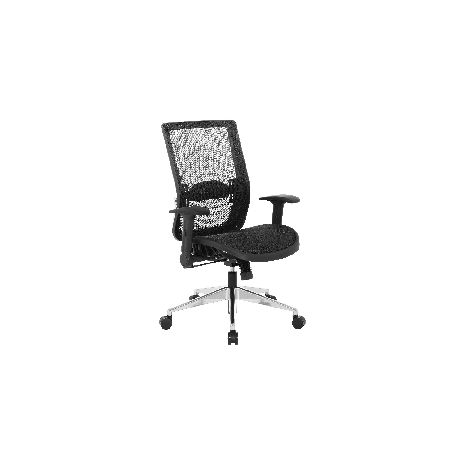 Black Matrix Back Manager's Office Chair with Black Plastic Matrix Seat