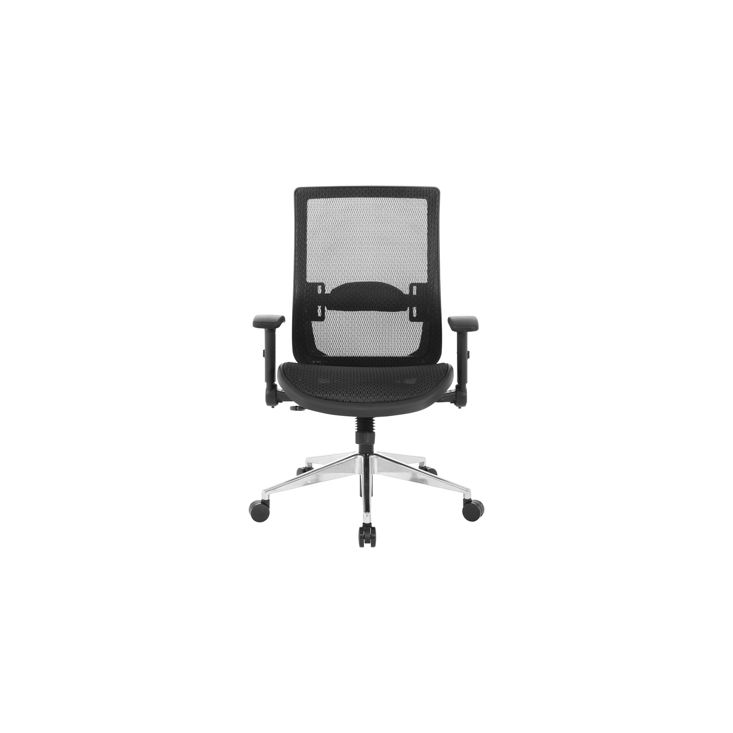 Black Matrix Back Manager's Office Chair with Black Plastic Matrix Seat