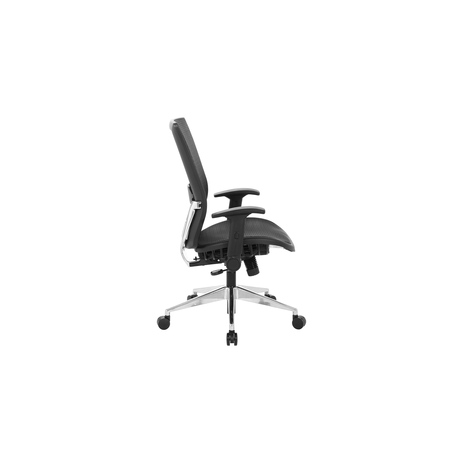 Black Matrix Back Manager's Office Chair with Black Plastic Matrix Seat