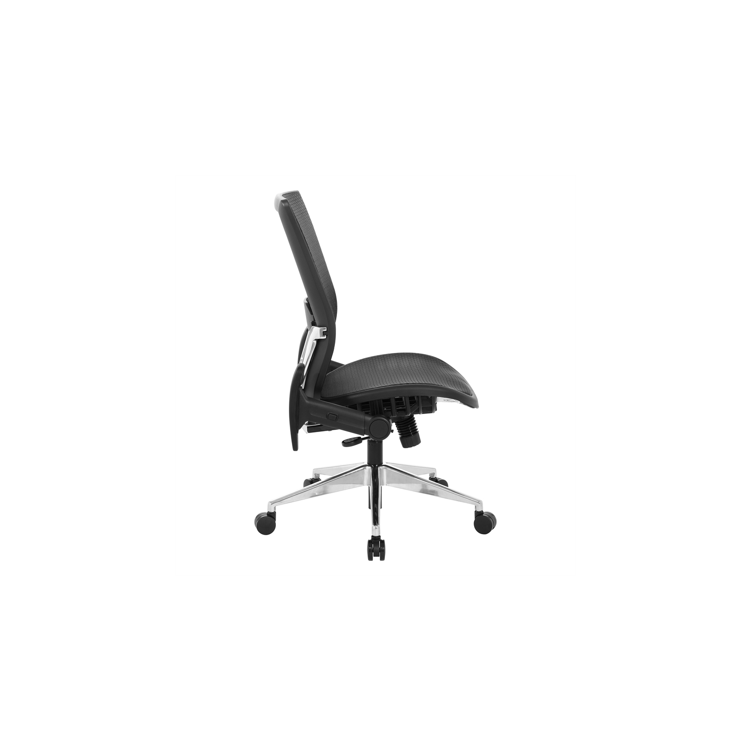 Black Matrix Back Manager's Office Chair with Black Plastic Matrix Seat