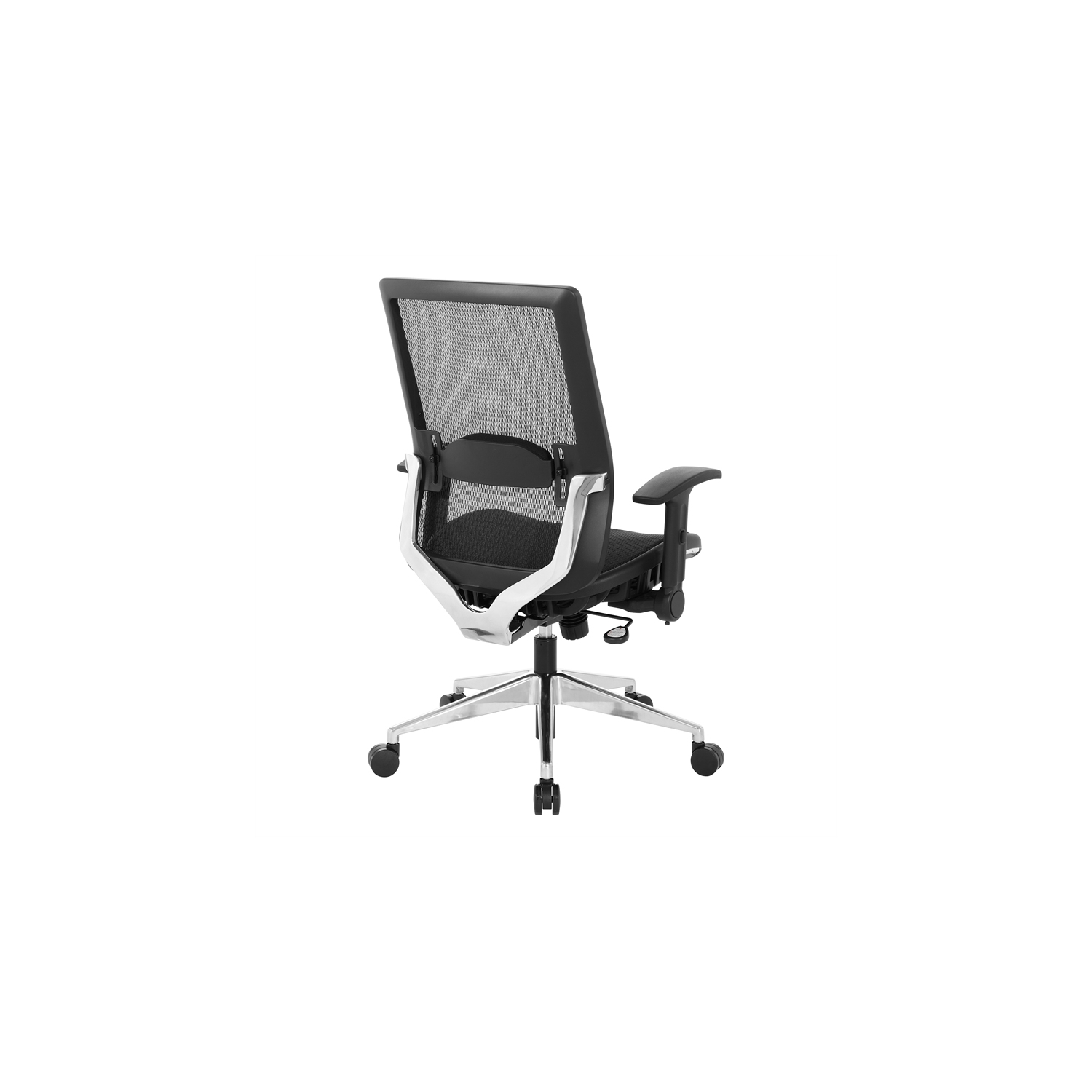 Black Matrix Back Manager's Office Chair with Black Plastic Matrix Seat