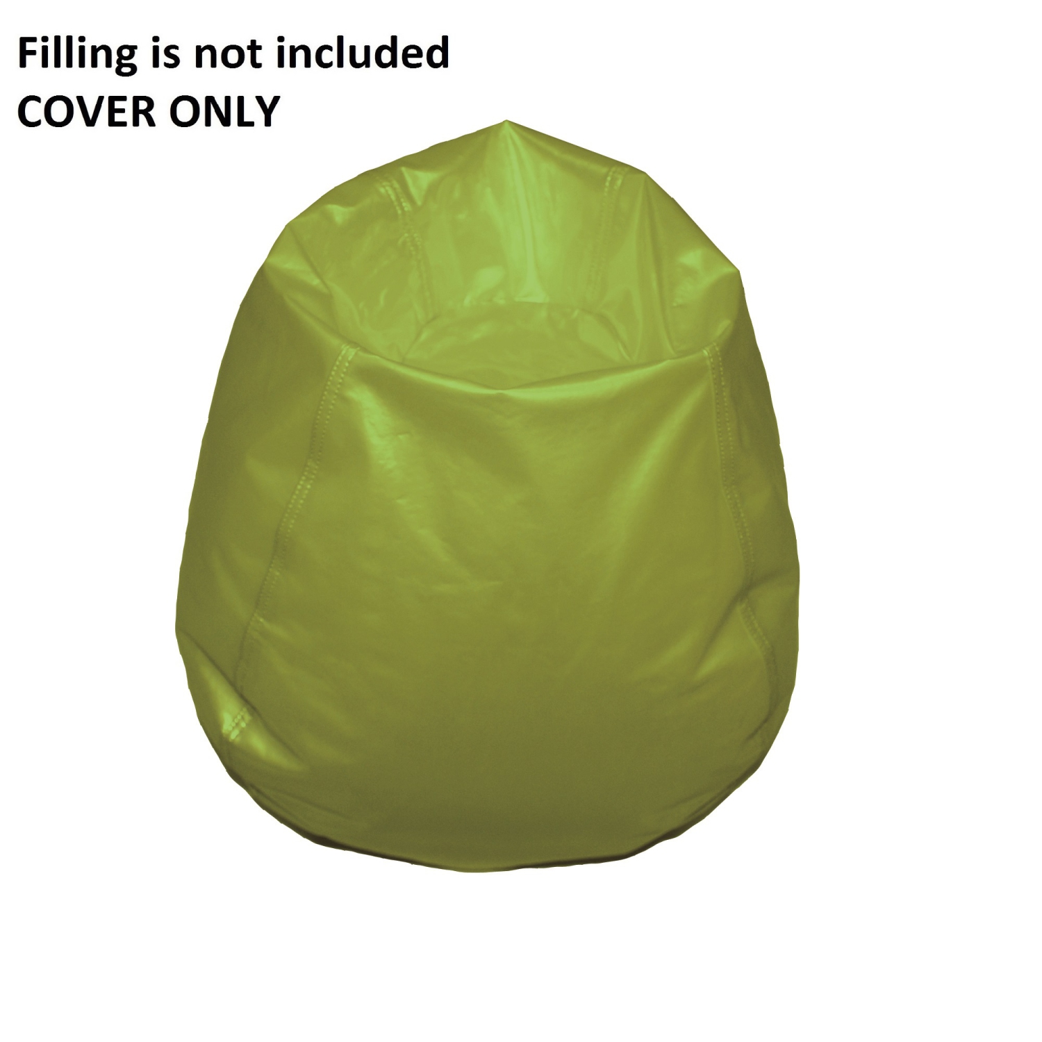 Boscoman - Kids Vinyl Round Beanbag Chair - Green - Cover ONLY - 96002386