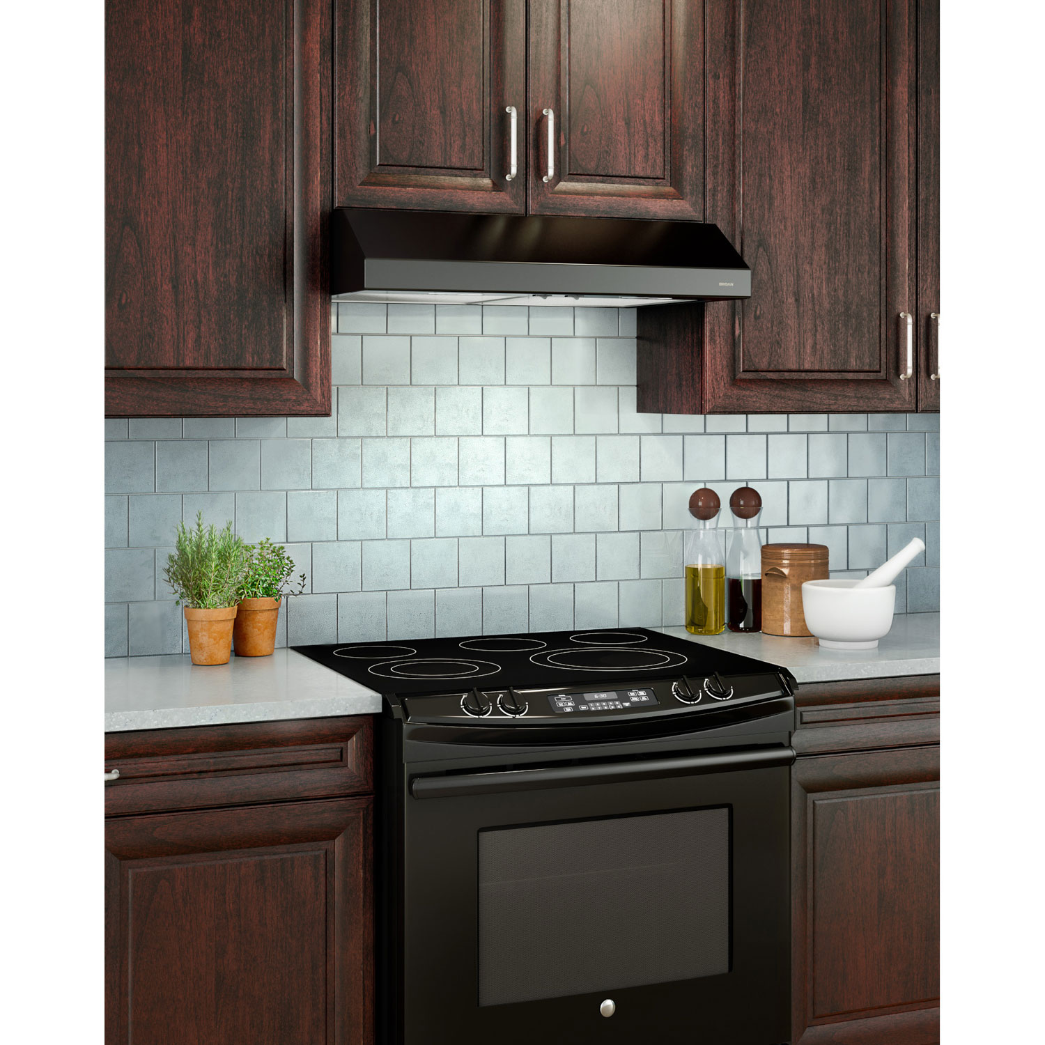 Broan 30" Under Cabinet Range Hood - Black Stainless Steel
