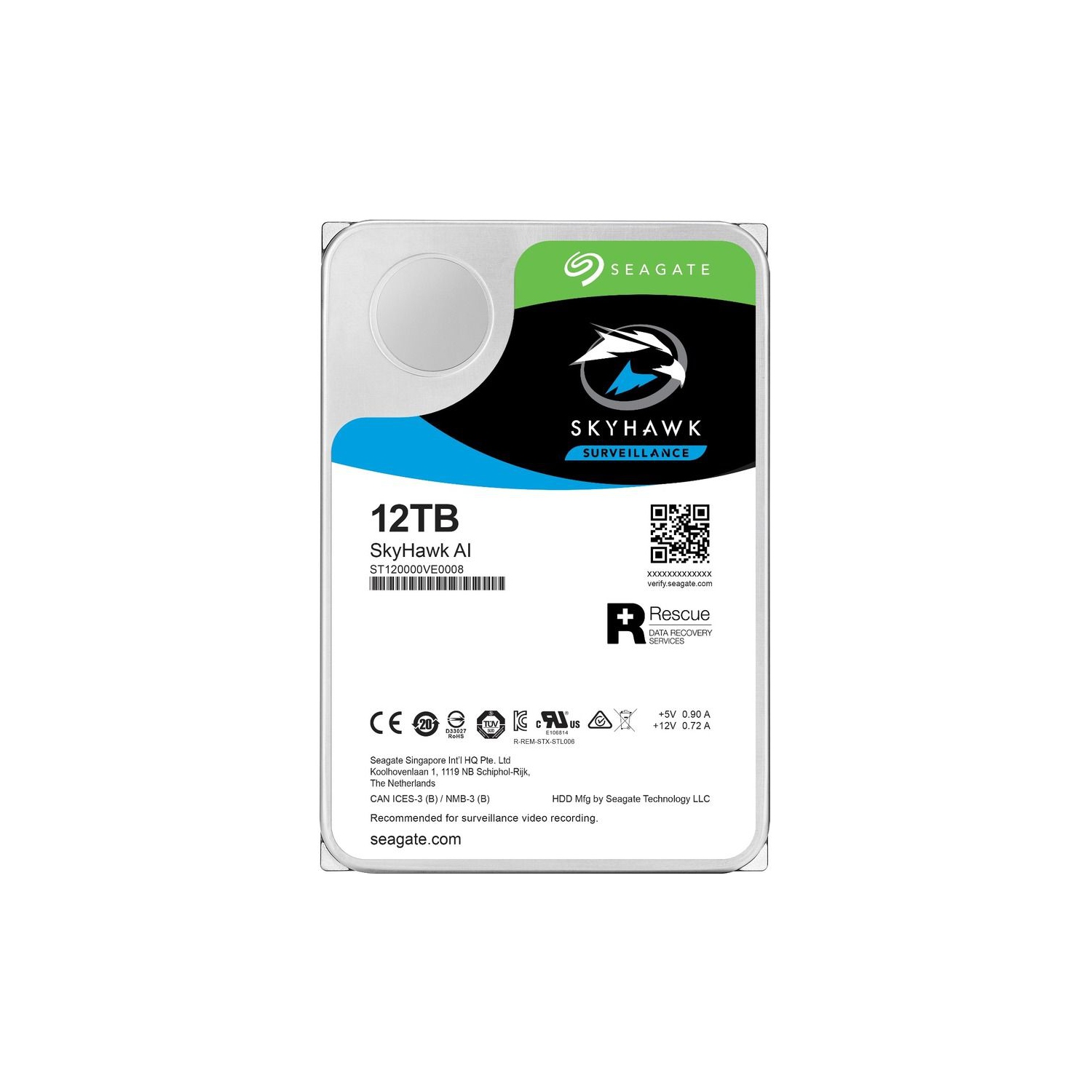 Seagate Skyhawk AI 12TB Video Internal Hard Drive HDD – 3.5