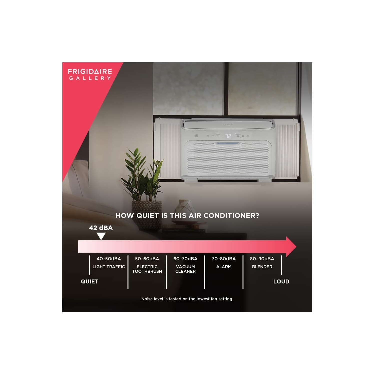Frigidaire 12,000 BTU Window Air Conditioner, Inverter Quiet Temp Room with Wi-Fi Connected, Energy Star Certified, Easy-to-Clean Washable Filter,