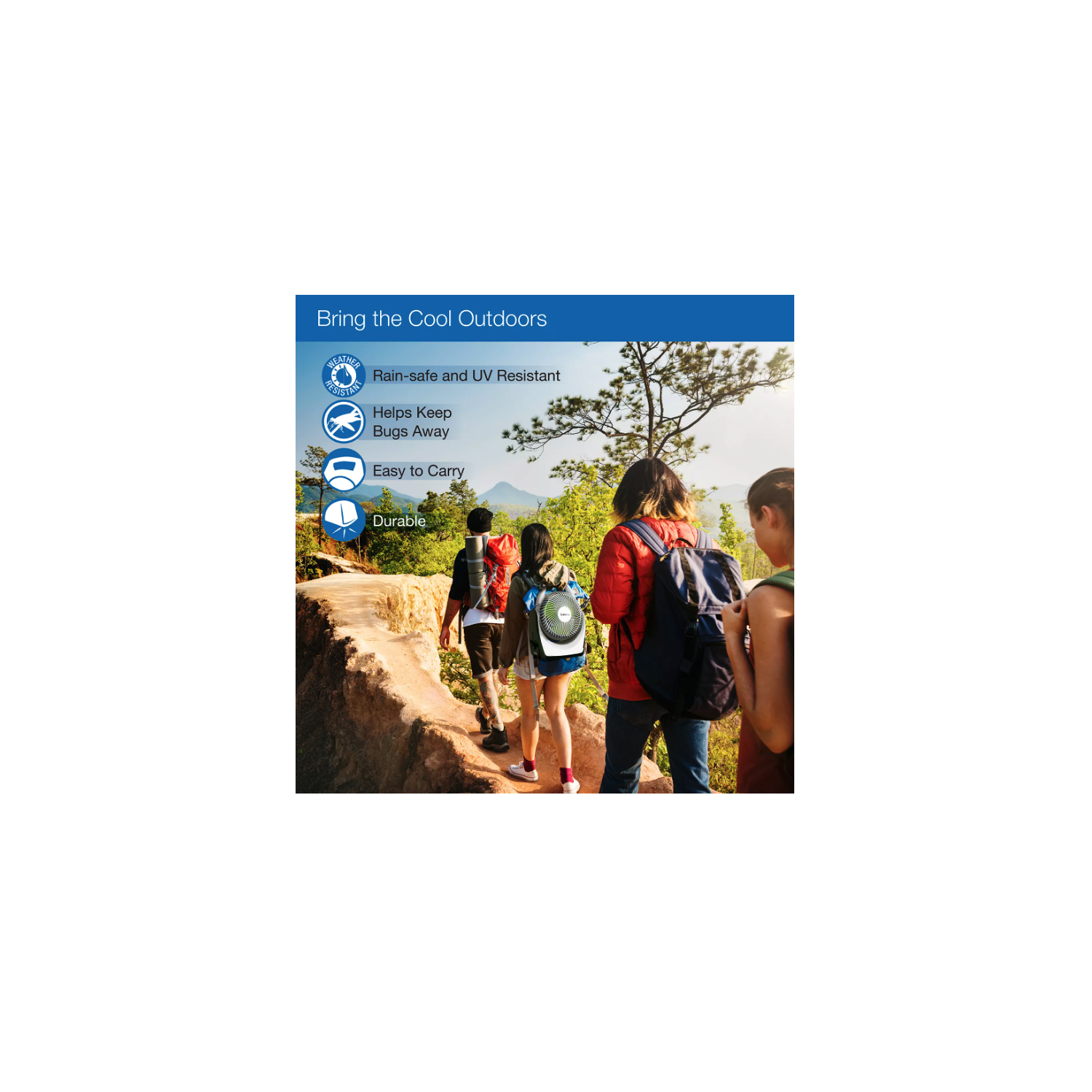 Ventilateur portatif rechargeable Lasko - RB200