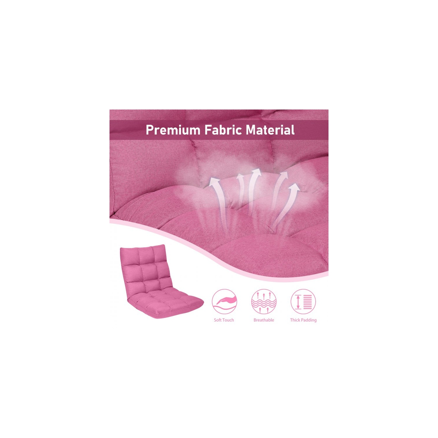 14-Position Adjustable Folding Lazy Gaming Sofa