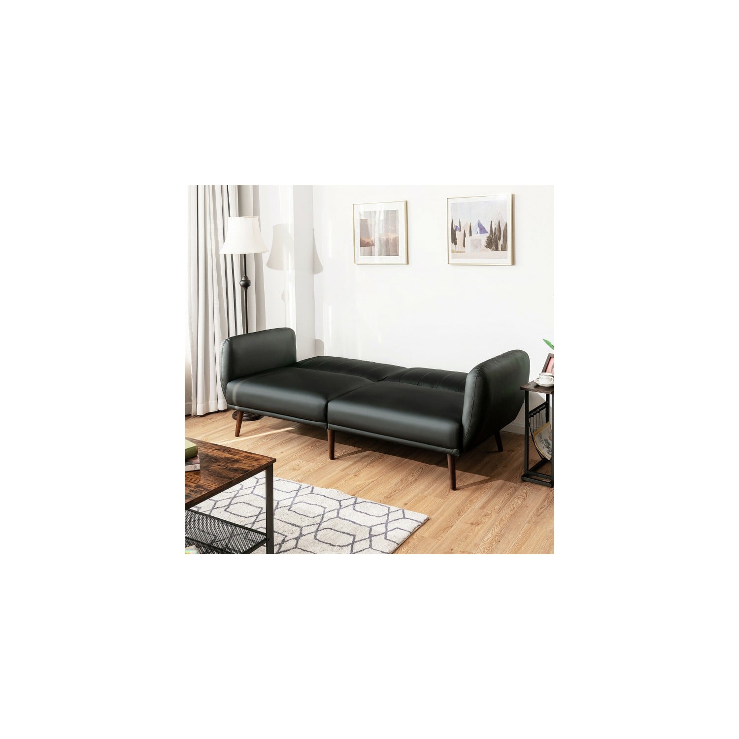 Canapé-lit inclinable à 3 places – Canapé convertible avec dossier réglable et conception facile à plier