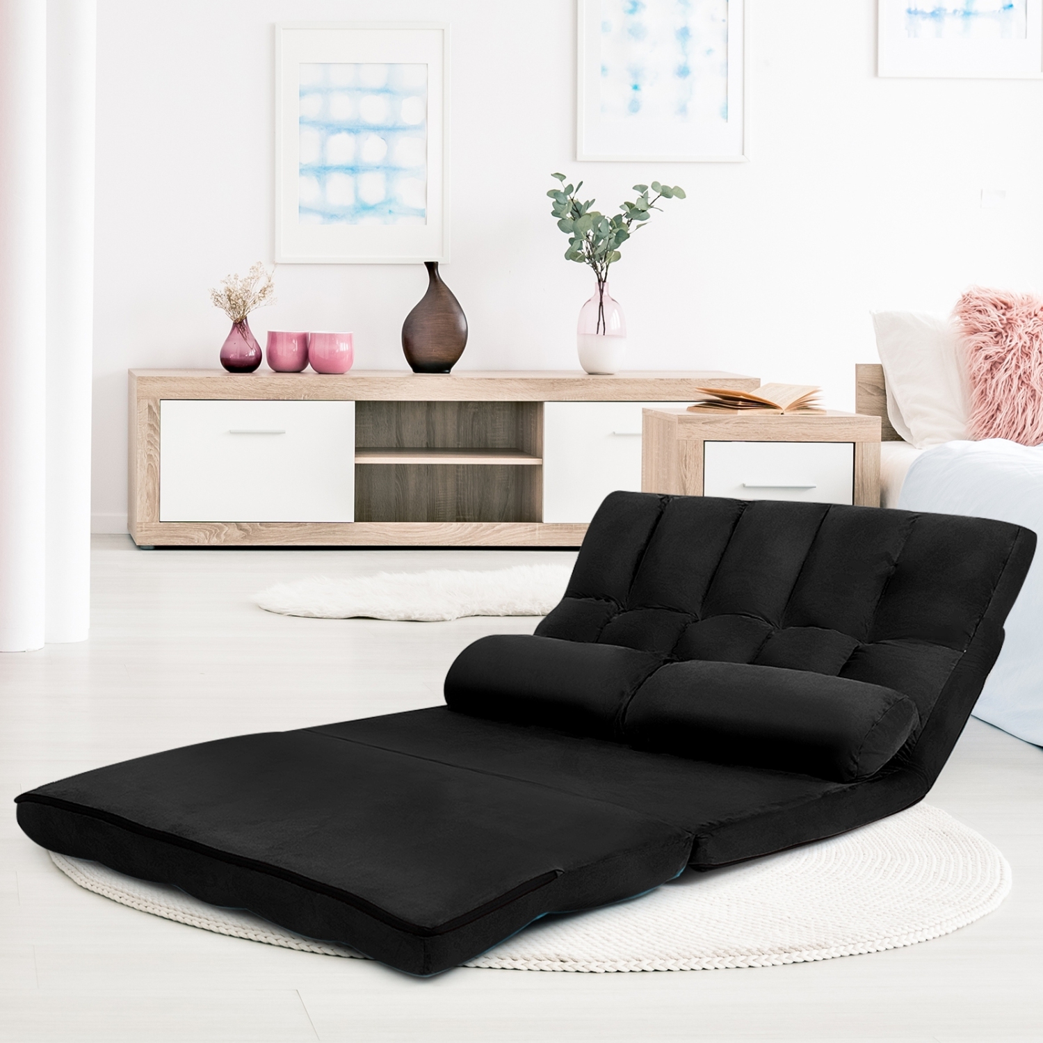 6-Position Foldable Floor Sofa Bed