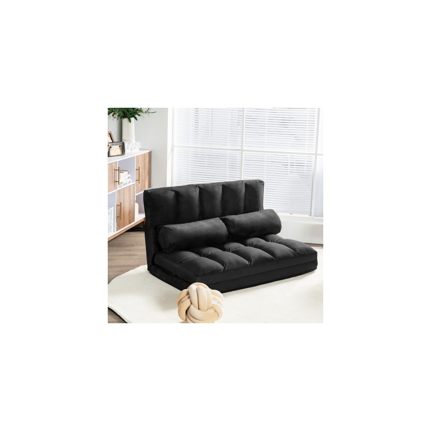 6-Position Foldable Floor Sofa Bed