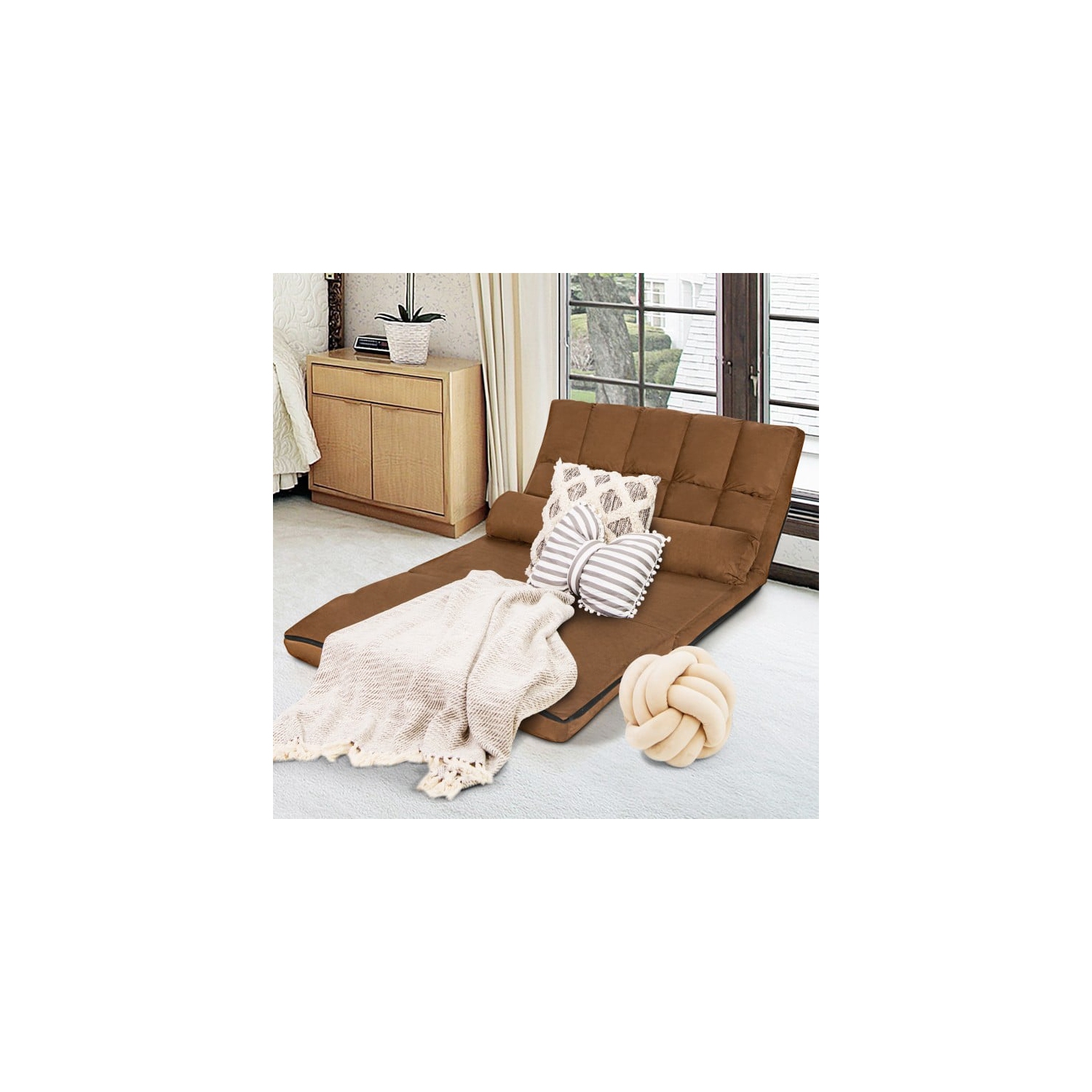 Canapé-lit pliable au plancher à 6 positions