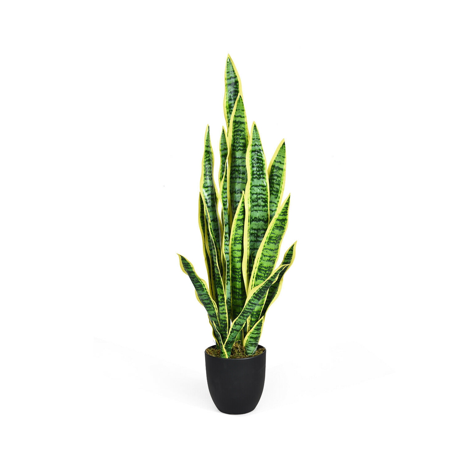 35.5 Inch Indoor-Outdoor Decoration Fake Artificial Snake Plant