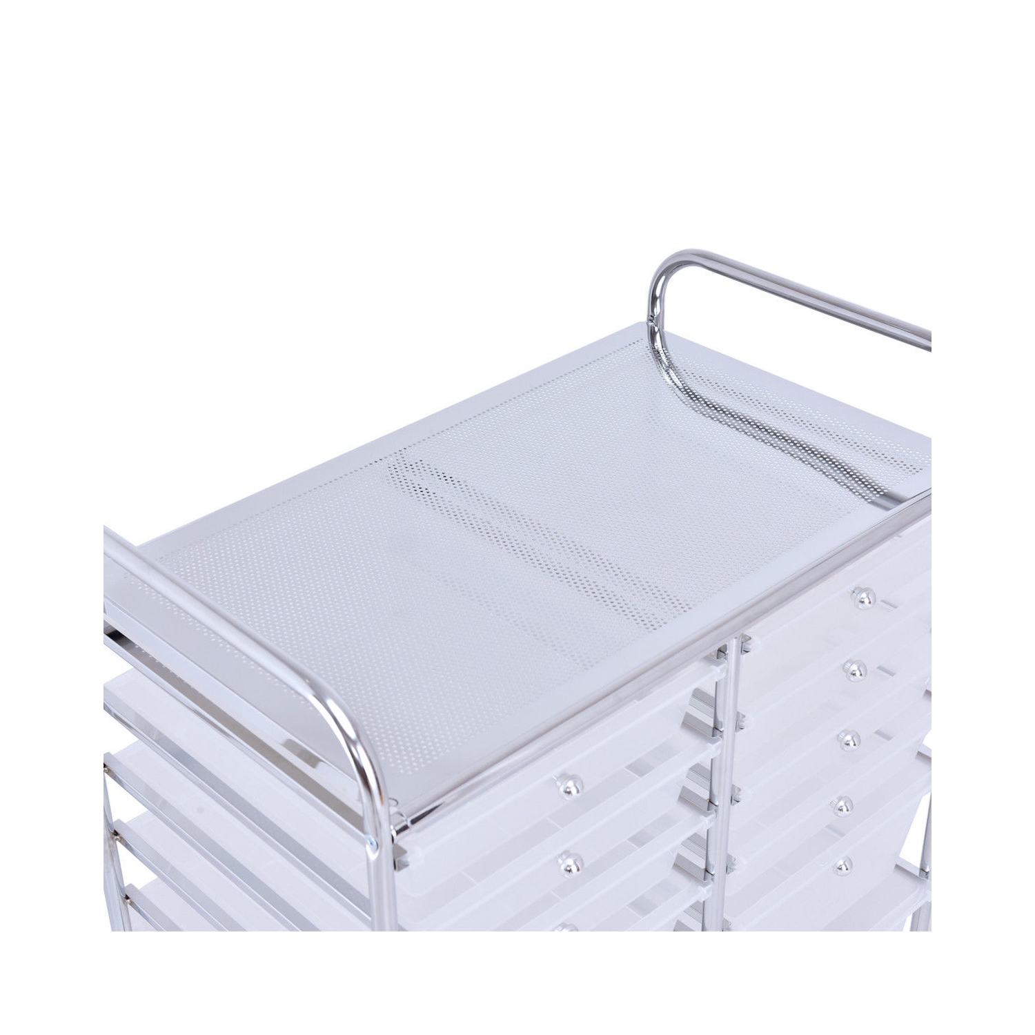 Gymax Office Rolling Cart 12 Storage Drawer Studio Organizer Bins Scrapbook Paper