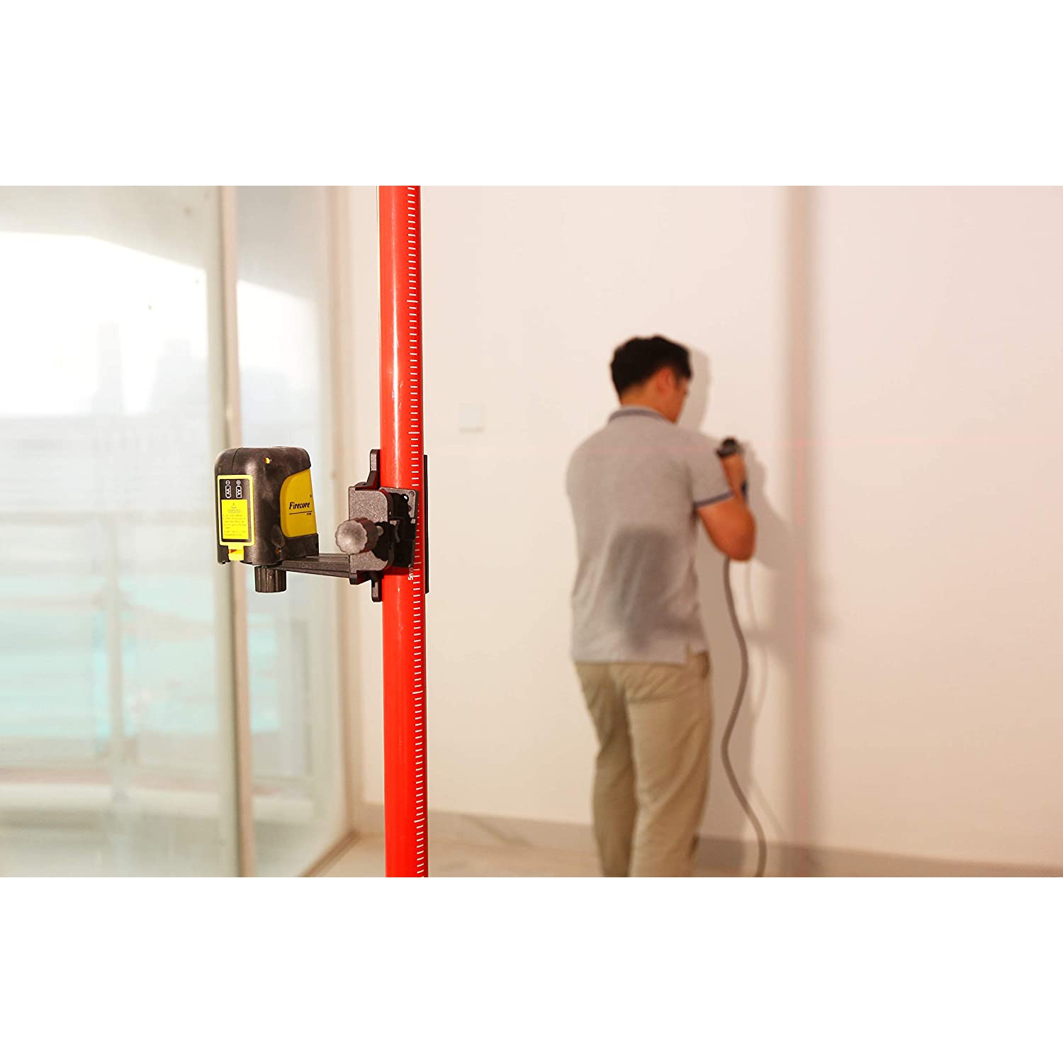 Support de niveau laser réglable de 4 pi et adaptateur de montage de 5 pi/8 pi base de positionnement laser-FLM30A