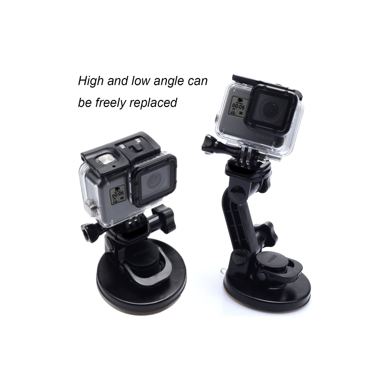 Suction Cup Mount Compatible for Gopro Hero 10 Hero 9 Hero 8 Hero 7 Hero 6 Hero 5 Hero 4 Hero 3+ Hero 3 Hero 2 Gopro Max Hero+ Hero Session and Other