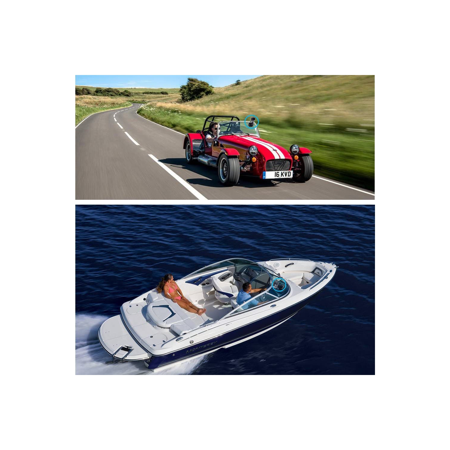 Suction Cup Mount Compatible for Gopro Hero 10 Hero 9 Hero 8 Hero 7 Hero 6 Hero 5 Hero 4 Hero 3+ Hero 3 Hero 2 Gopro Max Hero+ Hero Session and Other