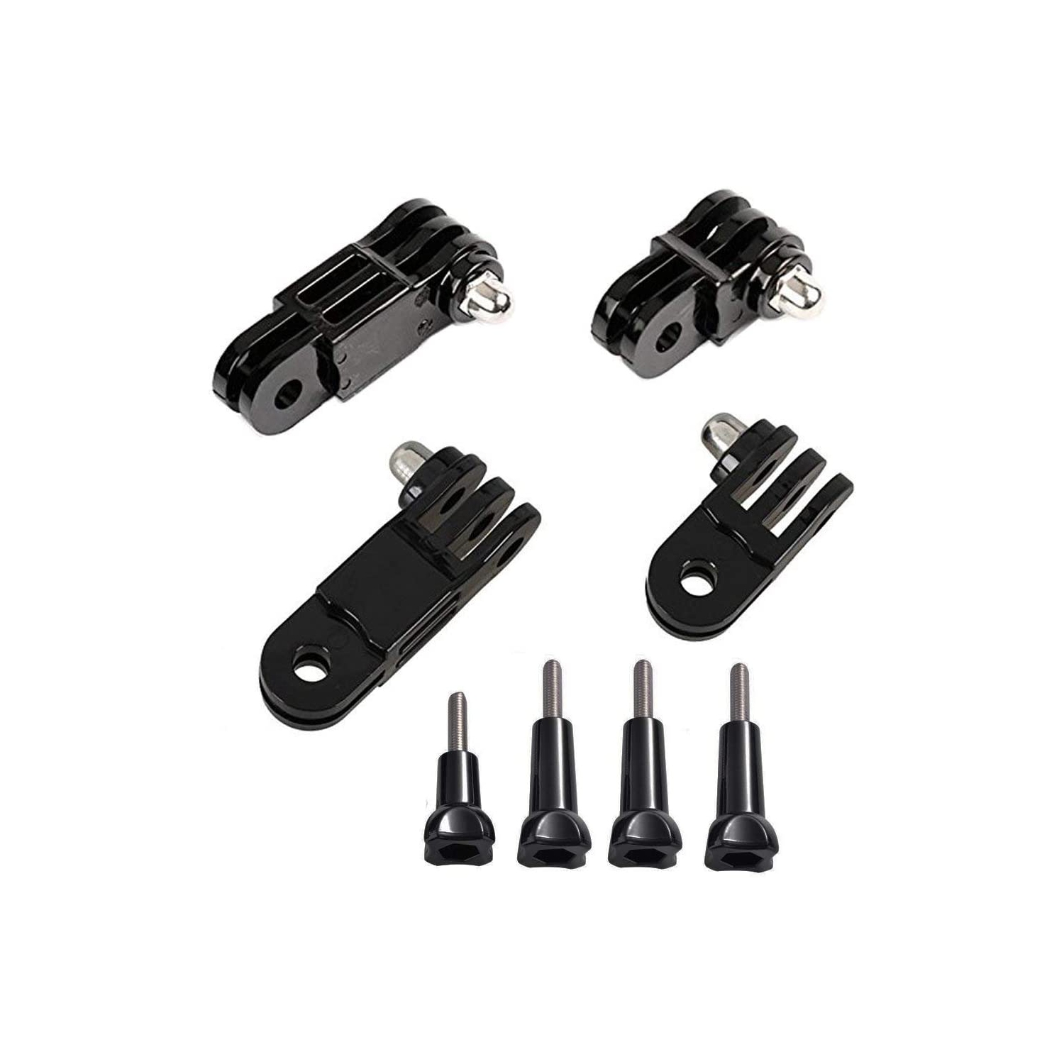 3-Way Adjustable Extension Pivot Arm Adapter Set- Long & Short Straight Joints Connector Convertor 35mm/50mm with 4 Thumb Screws for Gopr