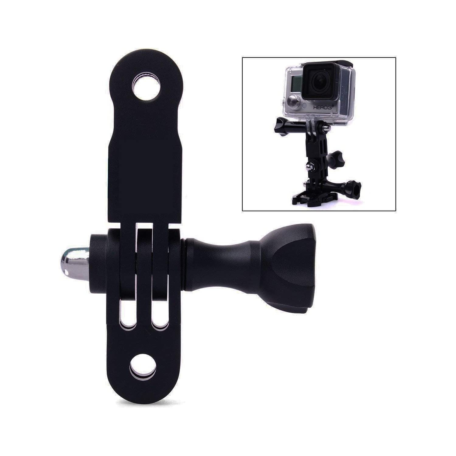 3-Way Adjustable Extension Pivot Arm Adapter Set- Long & Short Straight Joints Connector Convertor 35mm/50mm with 4 Thumb Screws for Gopr