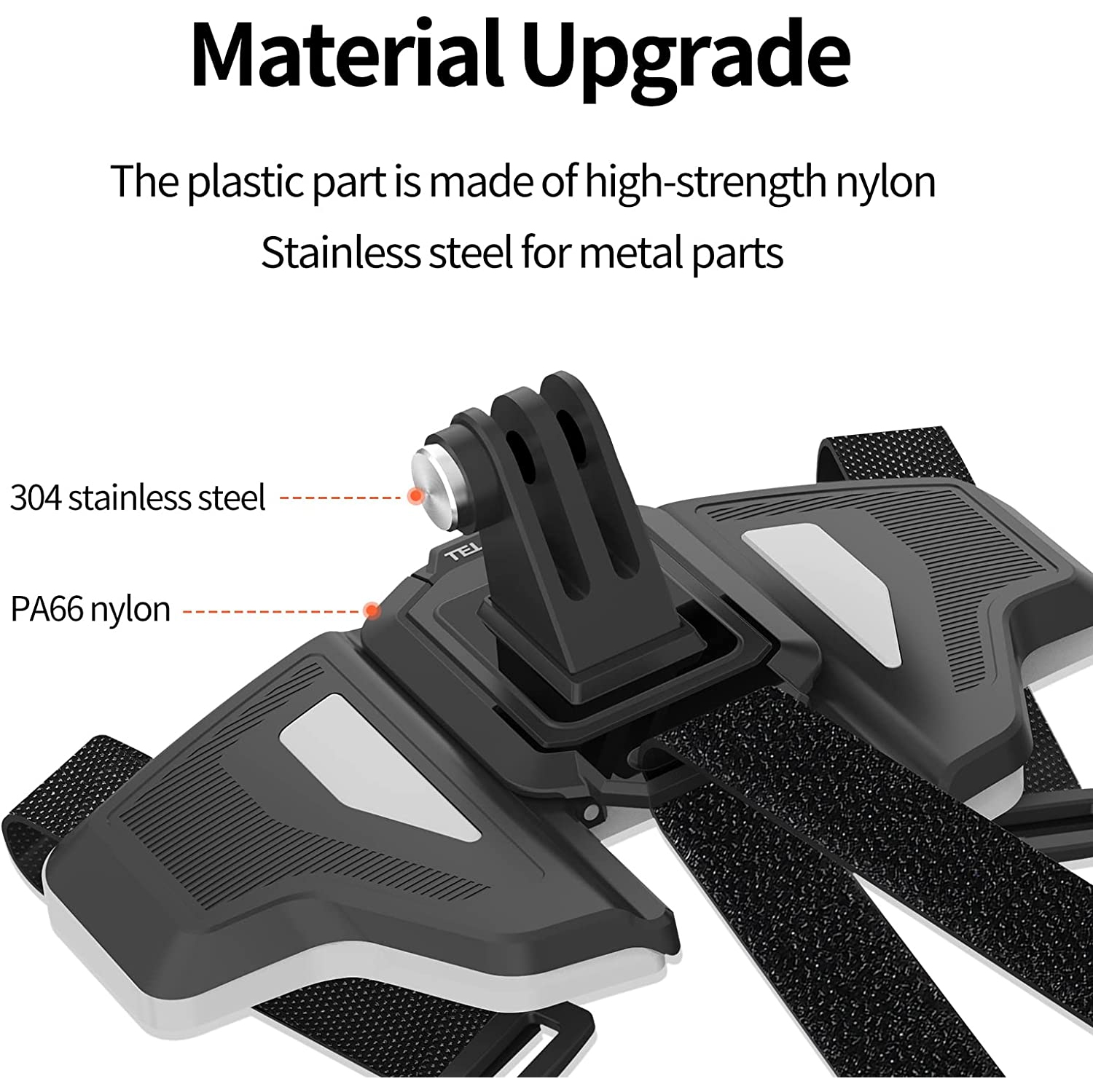 Motorcycle Helmet Chin Mount for GoPro, Claw Clamp Body Strap Fit for Most Helmets Stable Fast Release Riding Cycling Accessories for Go Pro Max Hero