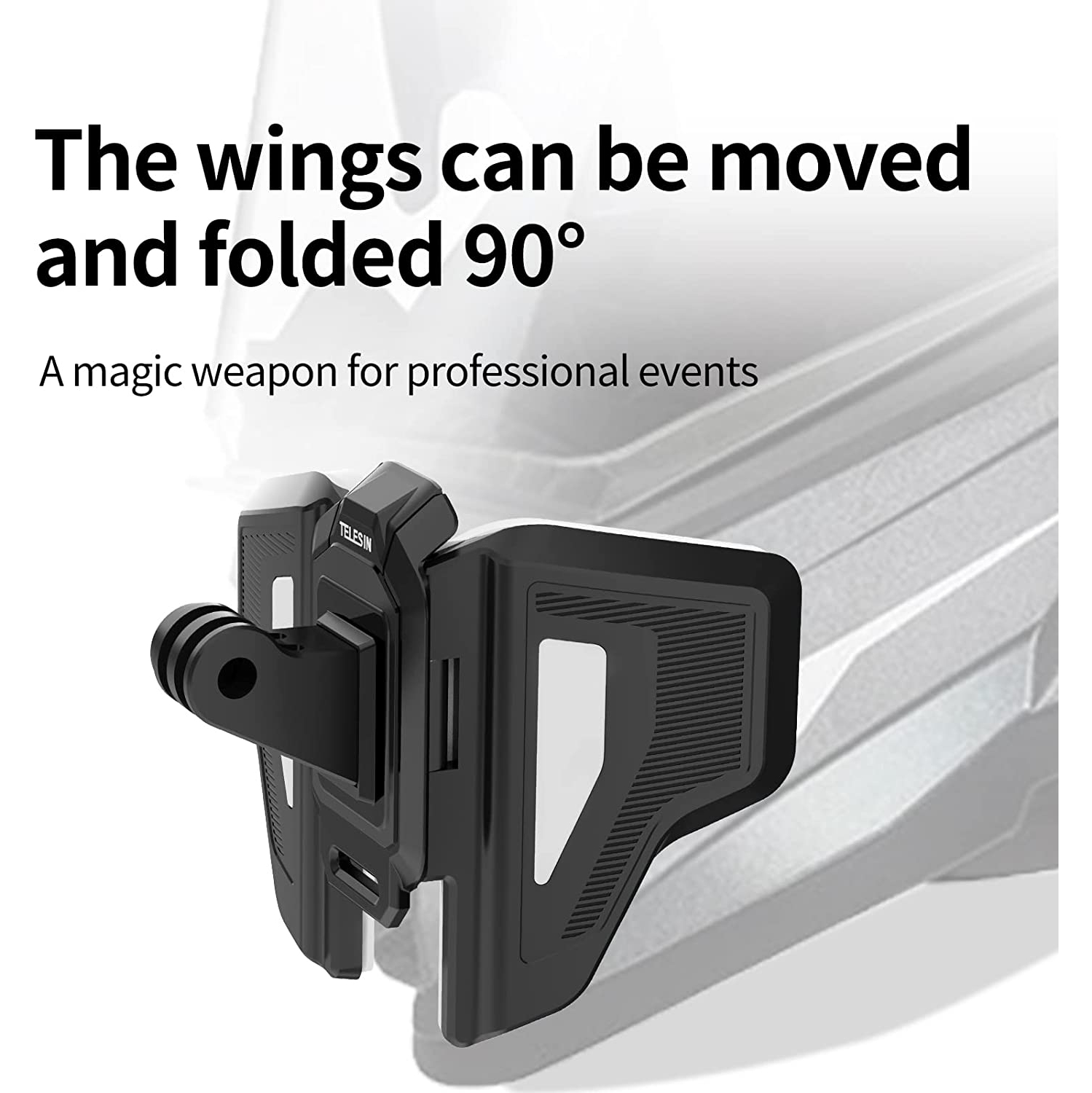 Motorcycle Helmet Chin Mount for GoPro, Claw Clamp Body Strap Fit for Most Helmets Stable Fast Release Riding Cycling Accessories for Go Pro Max Hero