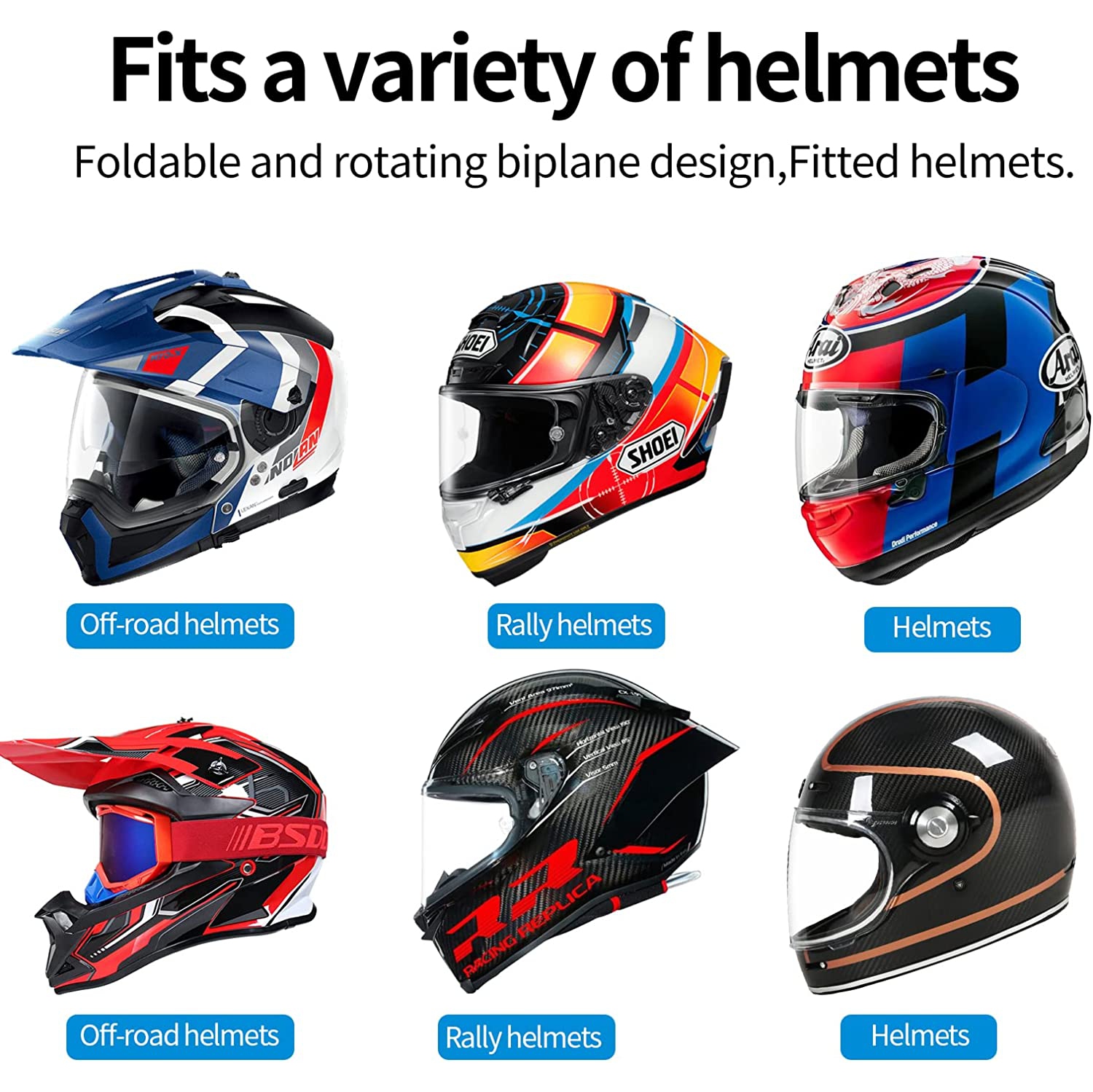 Motorcycle Helmet Chin Mount for GoPro, Claw Clamp Body Strap Fit for Most Helmets Stable Fast Release Riding Cycling Accessories for Go Pro Max Hero