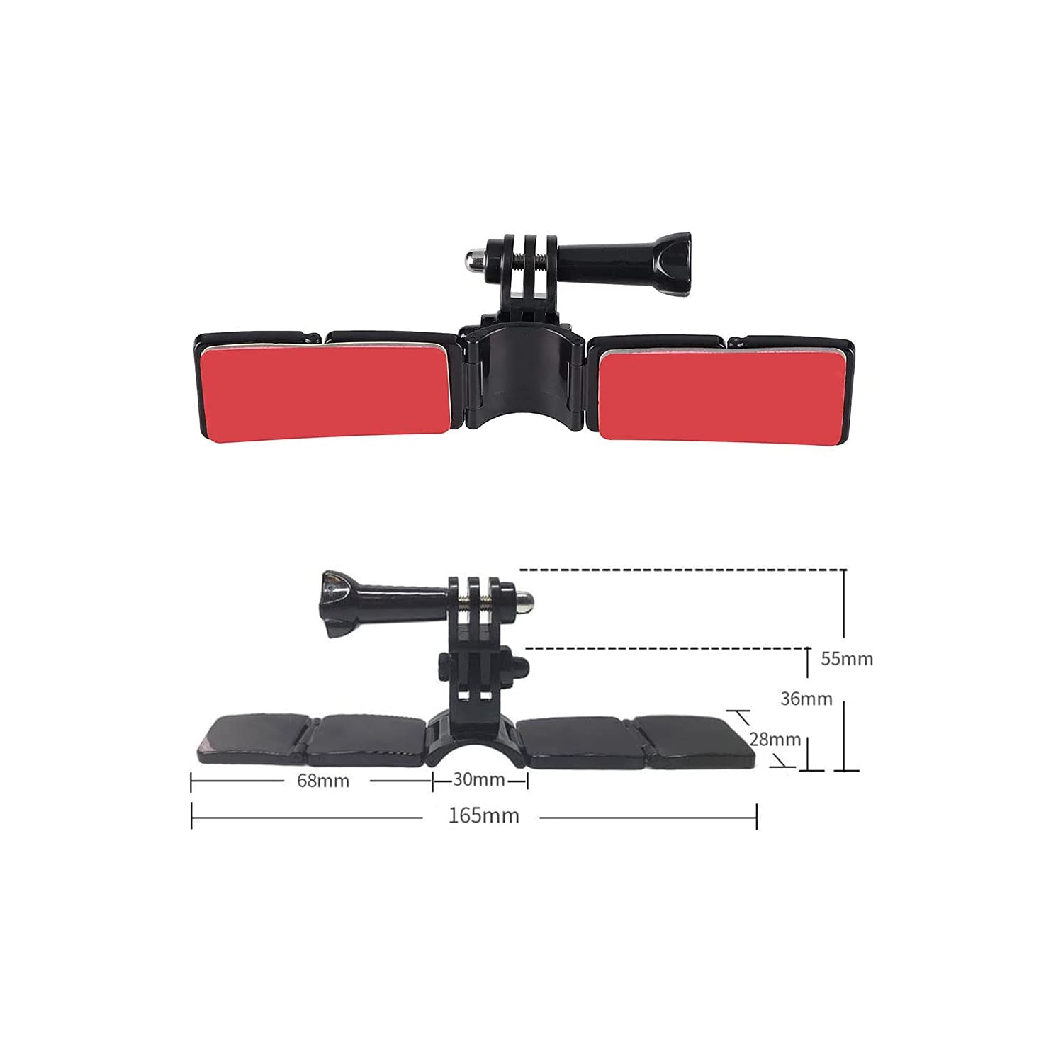 Trousses de fixation pour casque de moto avec supports adhésifs incurvés pour GoPro Hero 9, 8, 7,, 6 5 4 3, Hero Black, session, Xiaomi Yi, SJCAM,