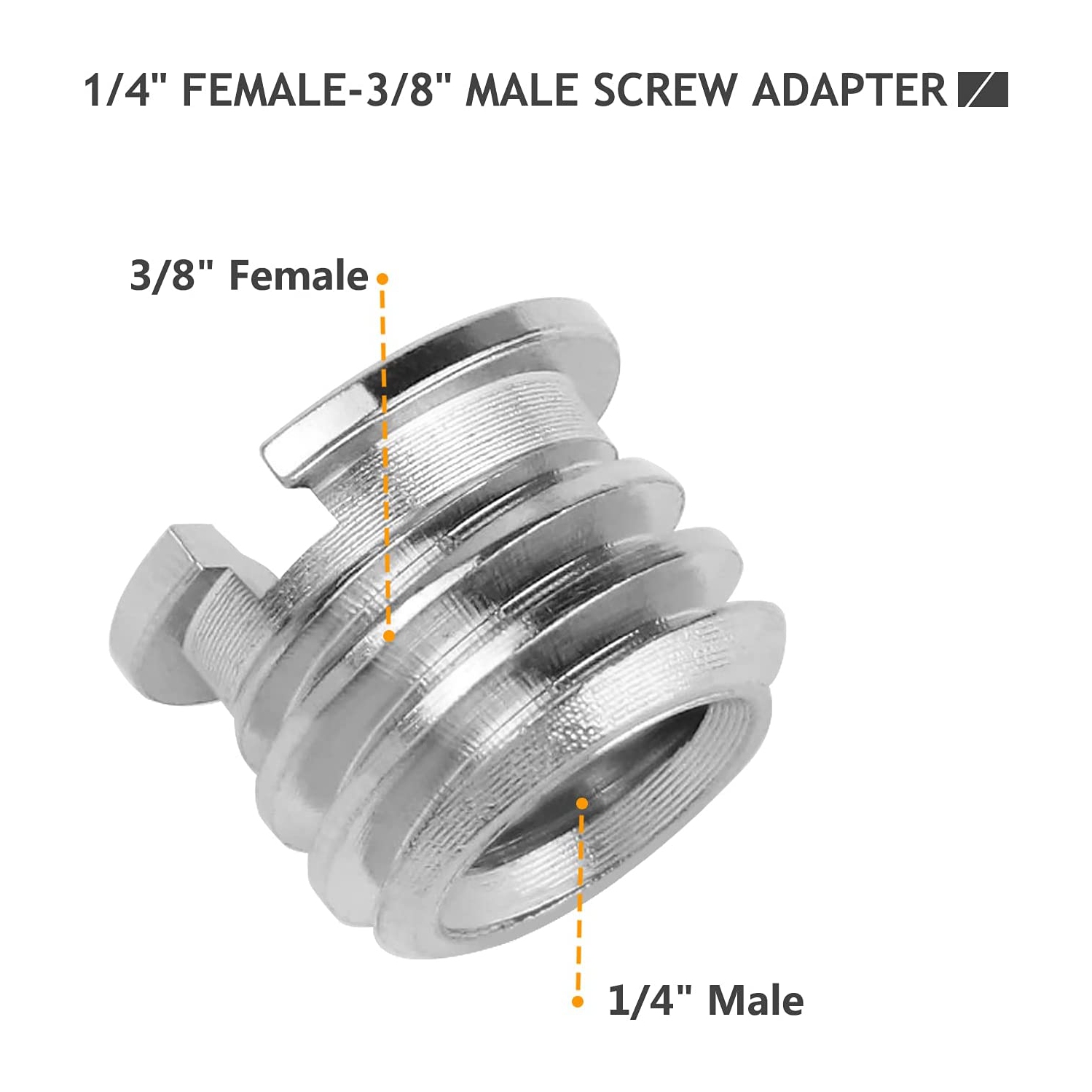15 Pieces 1/4' 3/8' Light Stand Adapter, Tripod Screw Adapter Converter for DSLR Camera Tripod, Shoulder Rig, Flash Light Stand, Camera Cage,