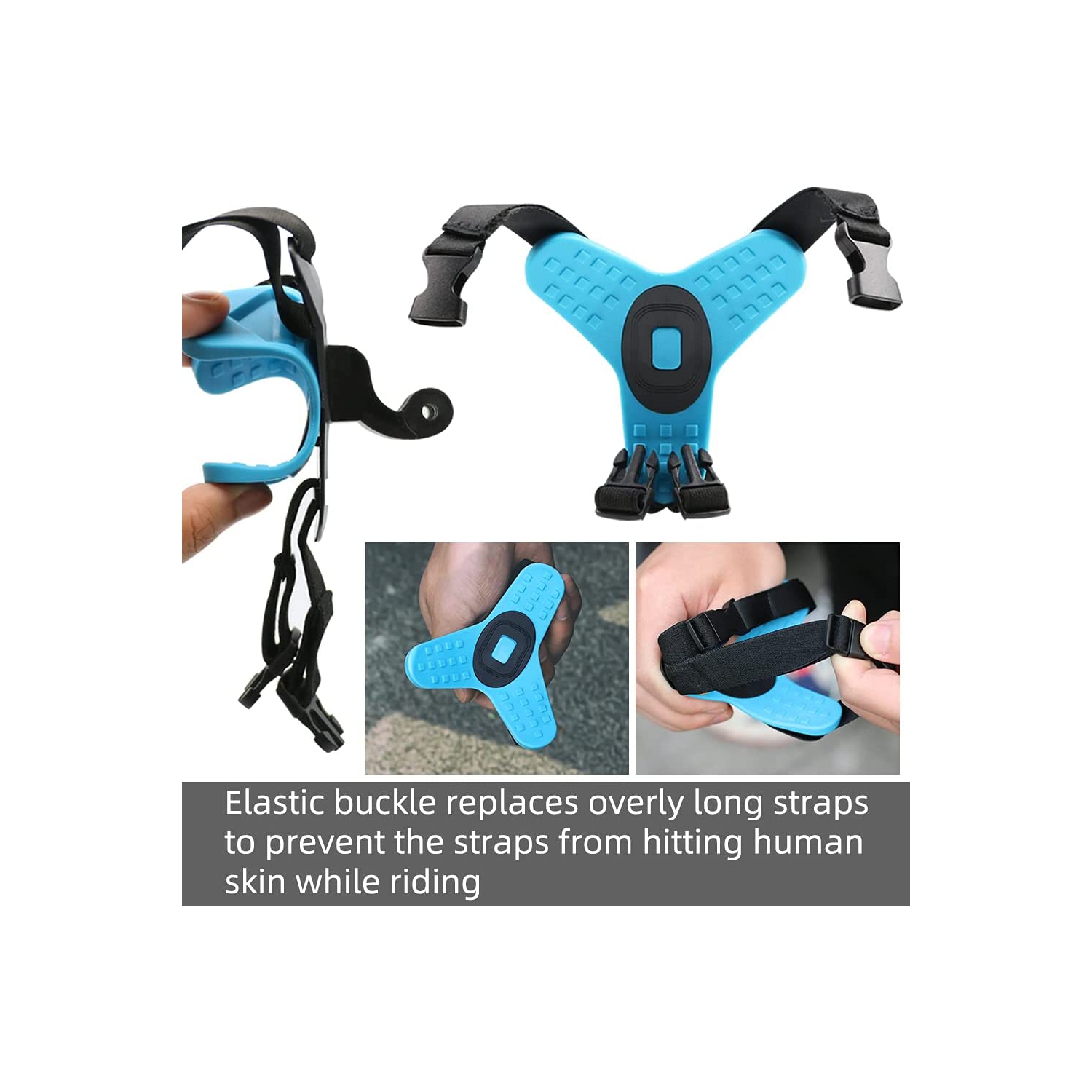 Motorcycle Helmet Chin Strap Mount for GoPro Hero 10/9/8/7/(2018)/6/5 Black,DJI Osmo Action 2,Insta360 ONE R,AKASO/Campark/YI and More