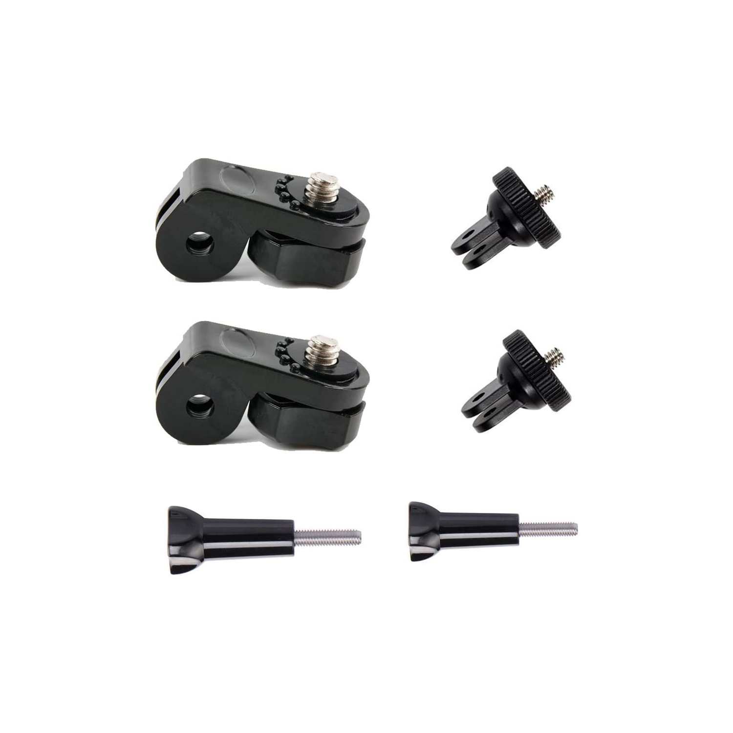 Action Camera Mount Universal Conversion Adapter Set (1/4 Inch 20) Tripod Screw Mount Accessories Compatible with Sony Cam Xiaomi or GoPro Insta360 ONE X2 Other Action Camer