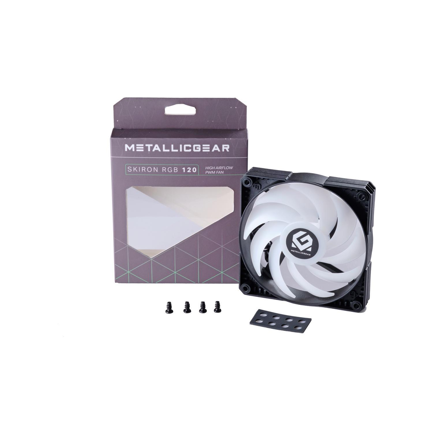 Ventilateur de boîtier DEL RVB 120 mm SkIron RGB MG-F120PRGB_BK de MetallicGear