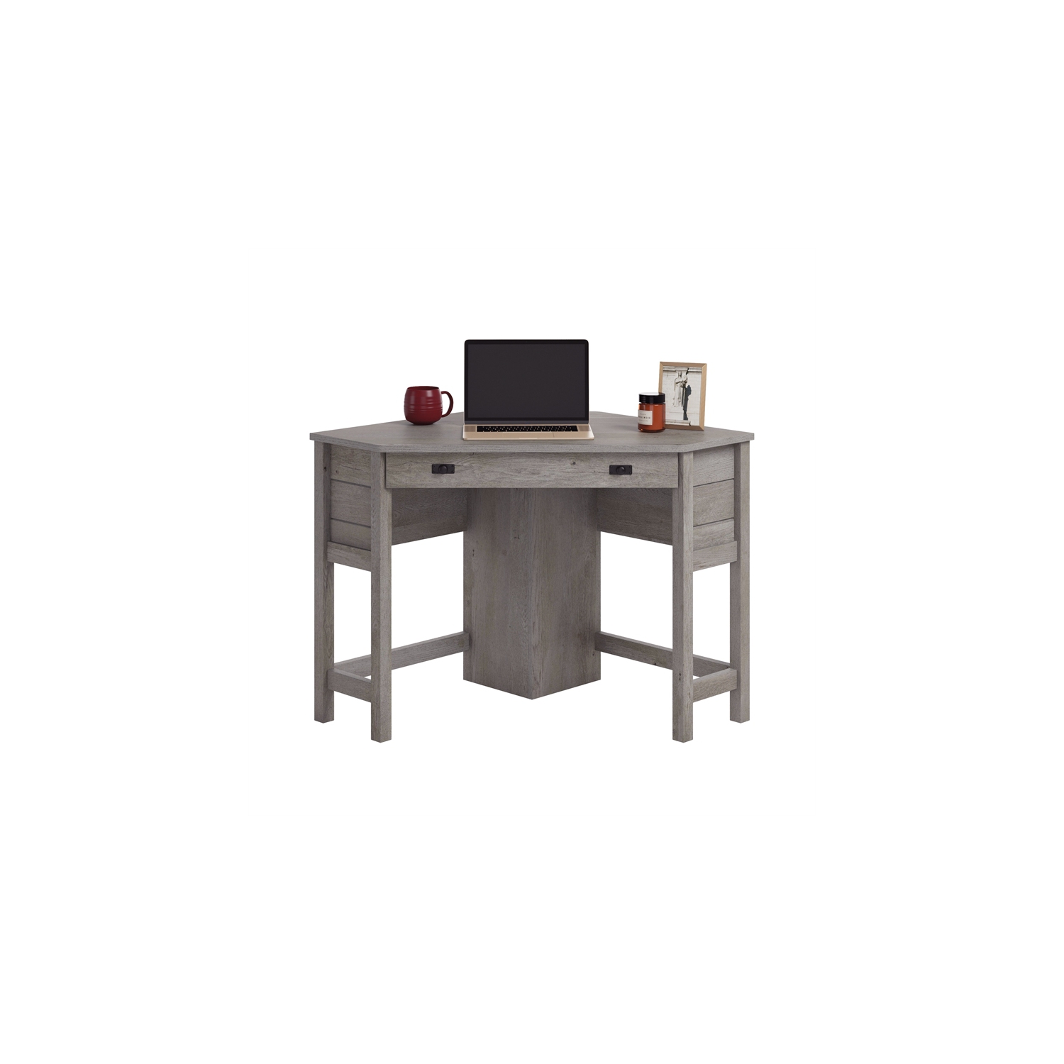 Sauder – Bureau d’angle en bois d’ingénierie Cottage Road, chêne mystique