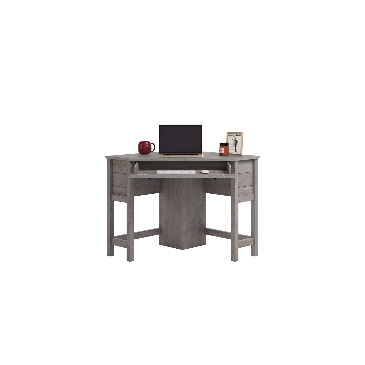 Sauder – Bureau d’angle en bois d’ingénierie Cottage Road, chêne mystique