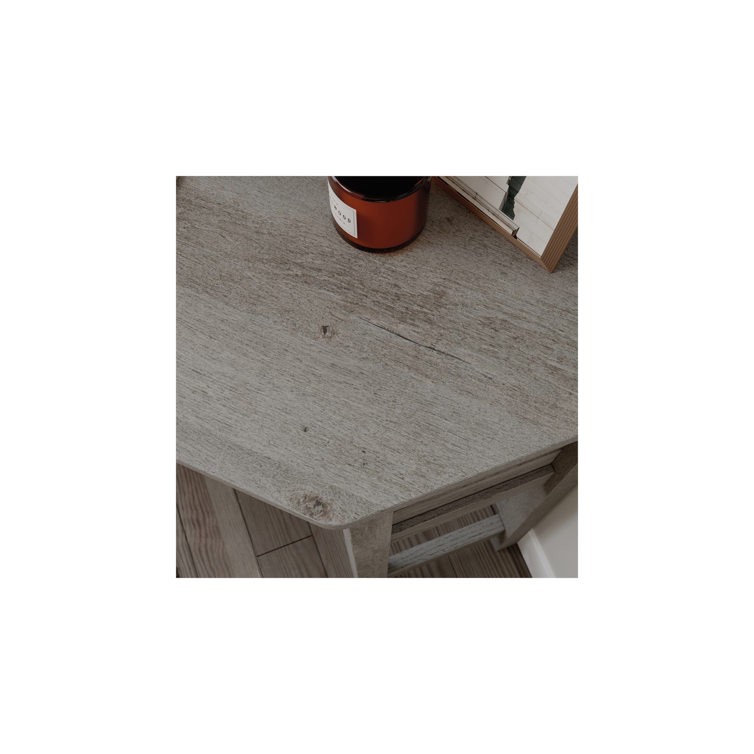 Sauder – Bureau d’angle en bois d’ingénierie Cottage Road, chêne mystique