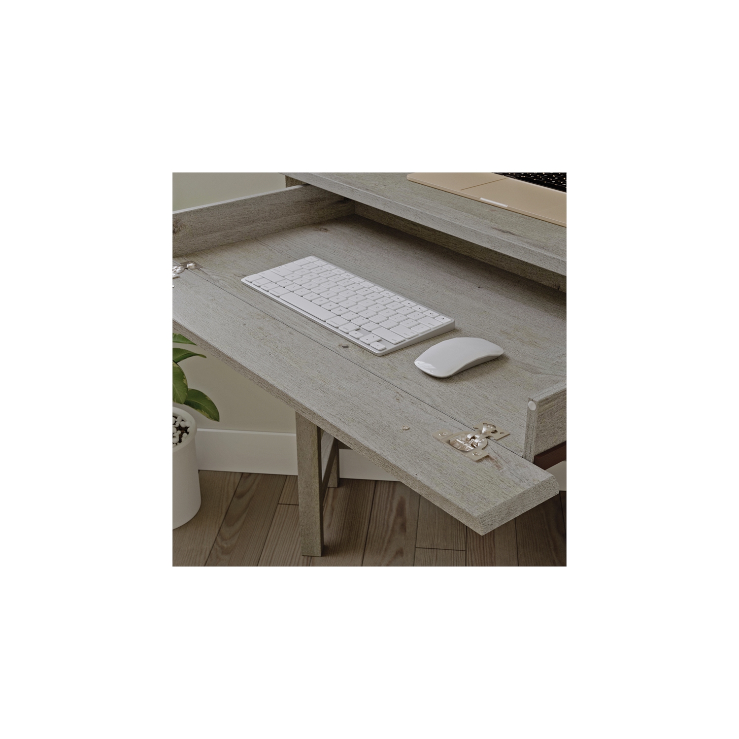 Sauder – Bureau d’angle en bois d’ingénierie Cottage Road, chêne mystique