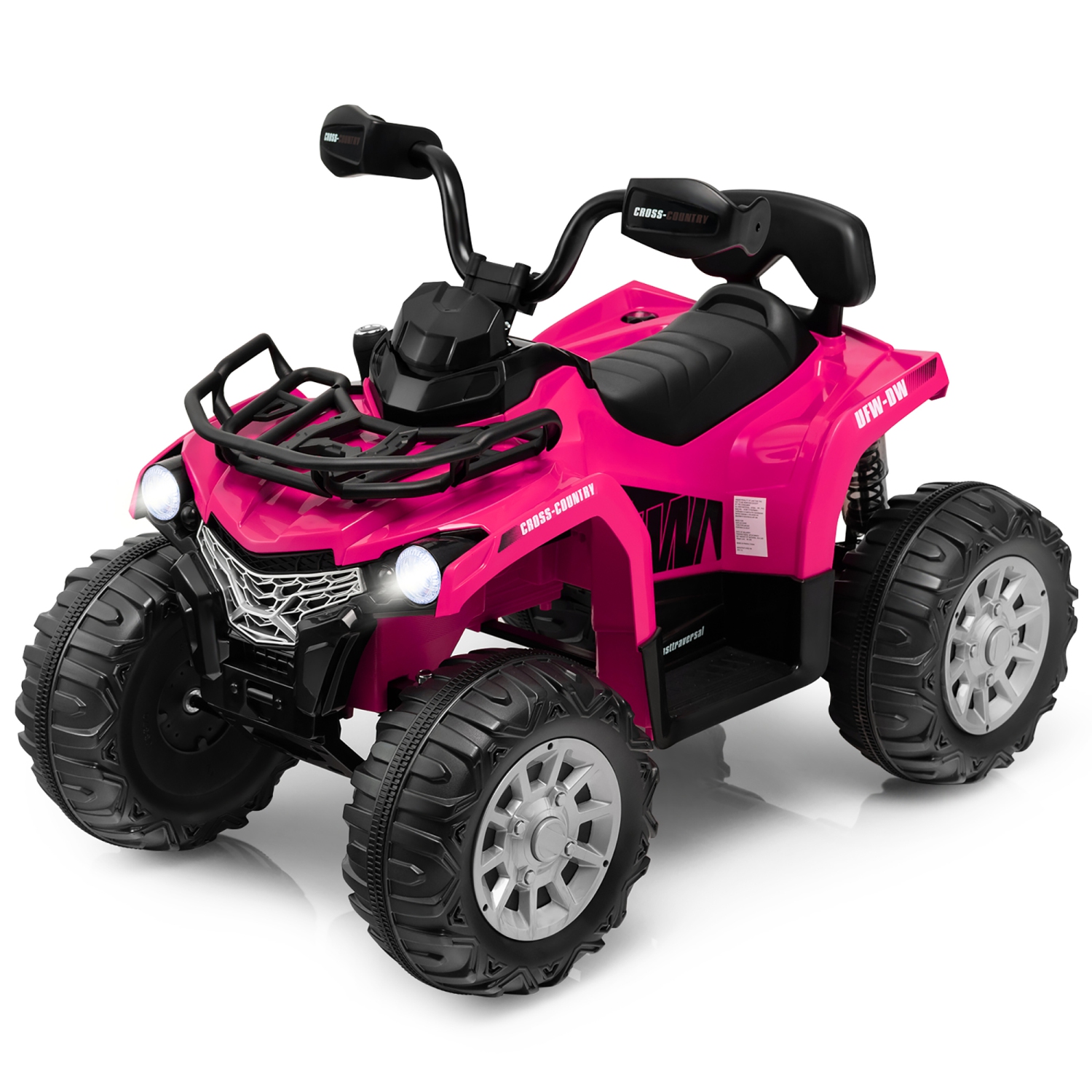 Costway 12V Kids Ride On ATV Electric 4-Wheeler Quad 2 Speeds w/ Mp3 & Headlights