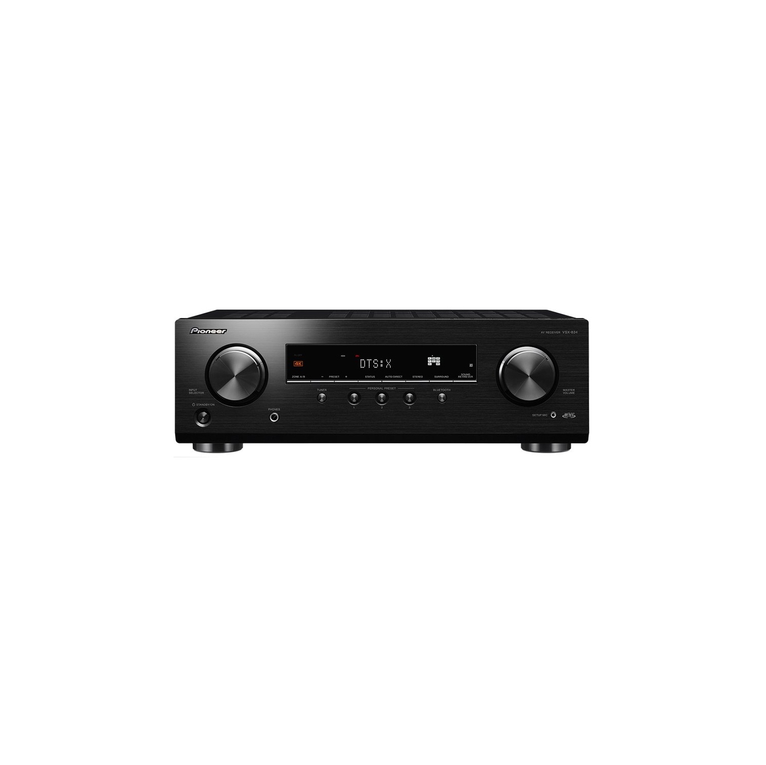 Pioneer VSX834 -7.2 Channel AV Receiver with Bluetooth, DTS:X and Dolby Atmos + Bonus Anti-Bacterial Touch Screen Cleaning Kit Bundle