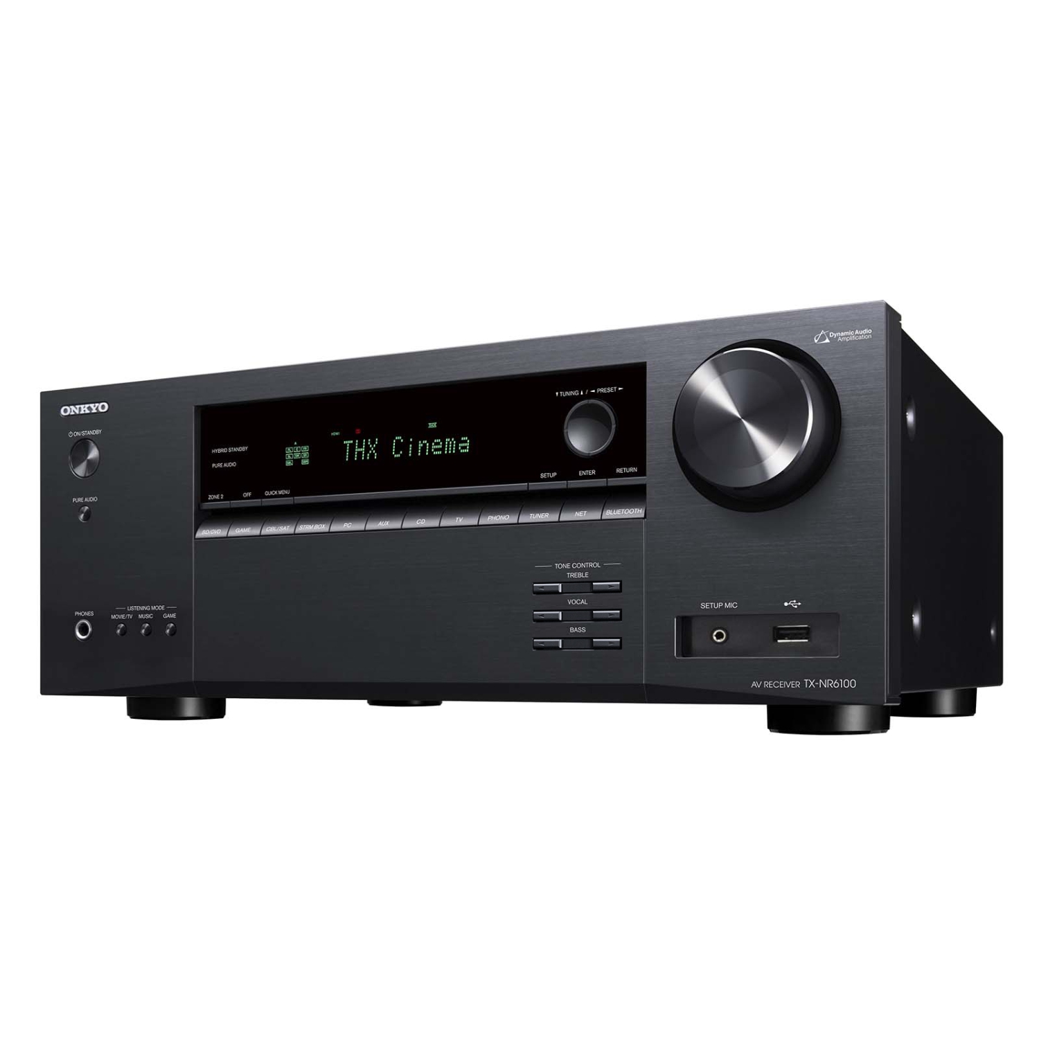 Onkyo TX-NR6100 Récepteur home cinéma 7.2 canaux avec Dolby Atmos, Wi-Fi, BT, Apple AirPlay 2 et compatibilité Amazon Alexa + kit de nettoyage