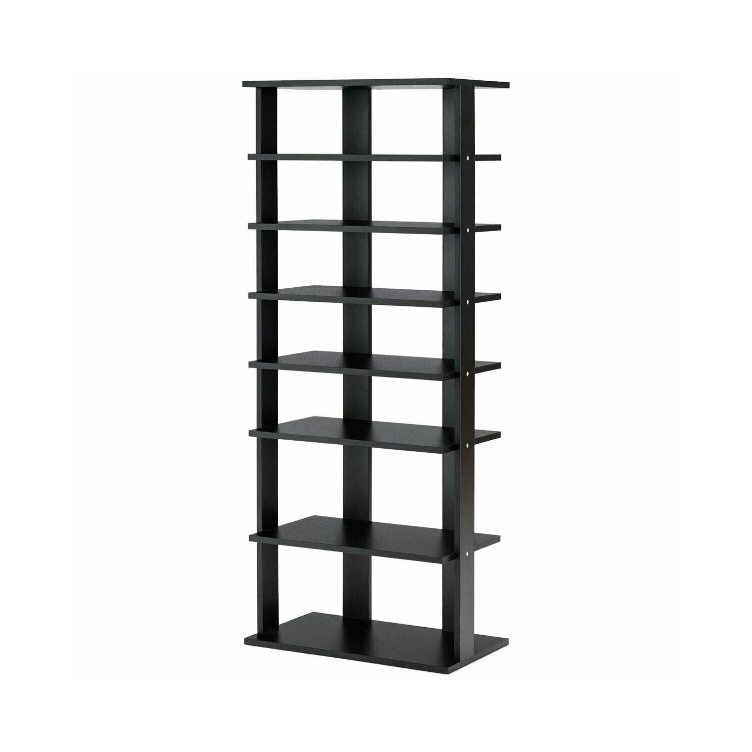 Gymax Patented 7-Tier Dual Shoe Rack Practical Free Standing Shelves Storage Shelves Concise