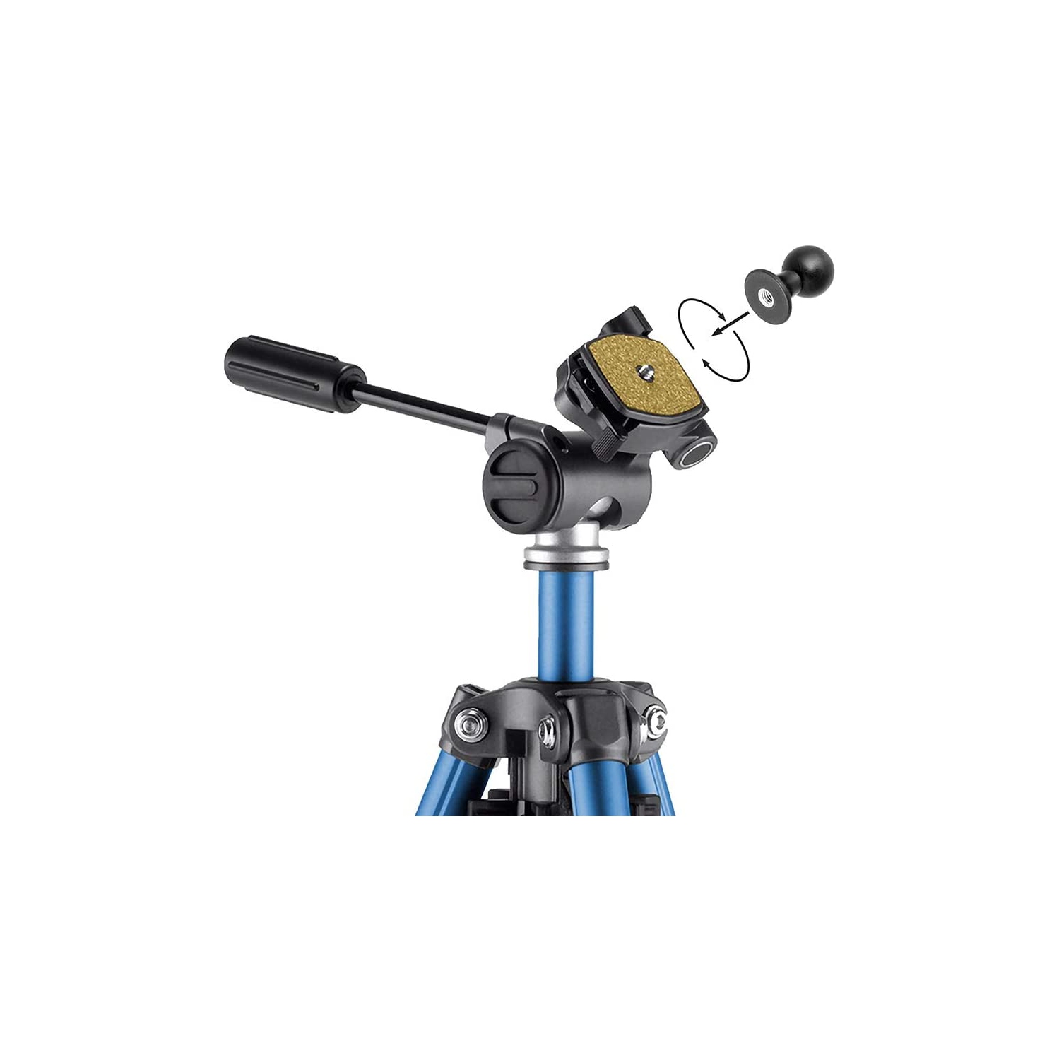 Appareil photo femelle 1/4 po 20 fils à adaptateur boule 22 mm SP142022MM noir au détail